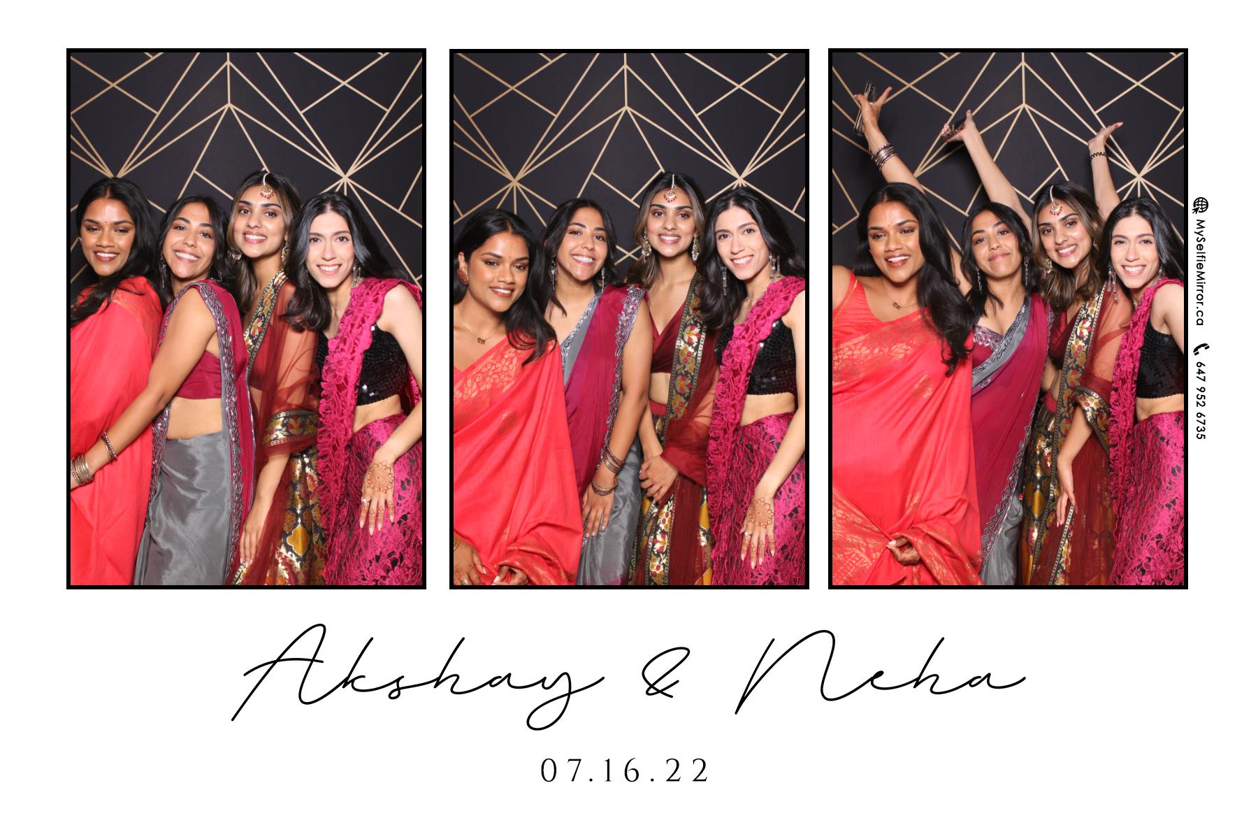 Neha & Akshay | View more photos from the event at gallery.myselfiemirror.ca/u/romanmyselfiemirrorca/Neha-Akshay