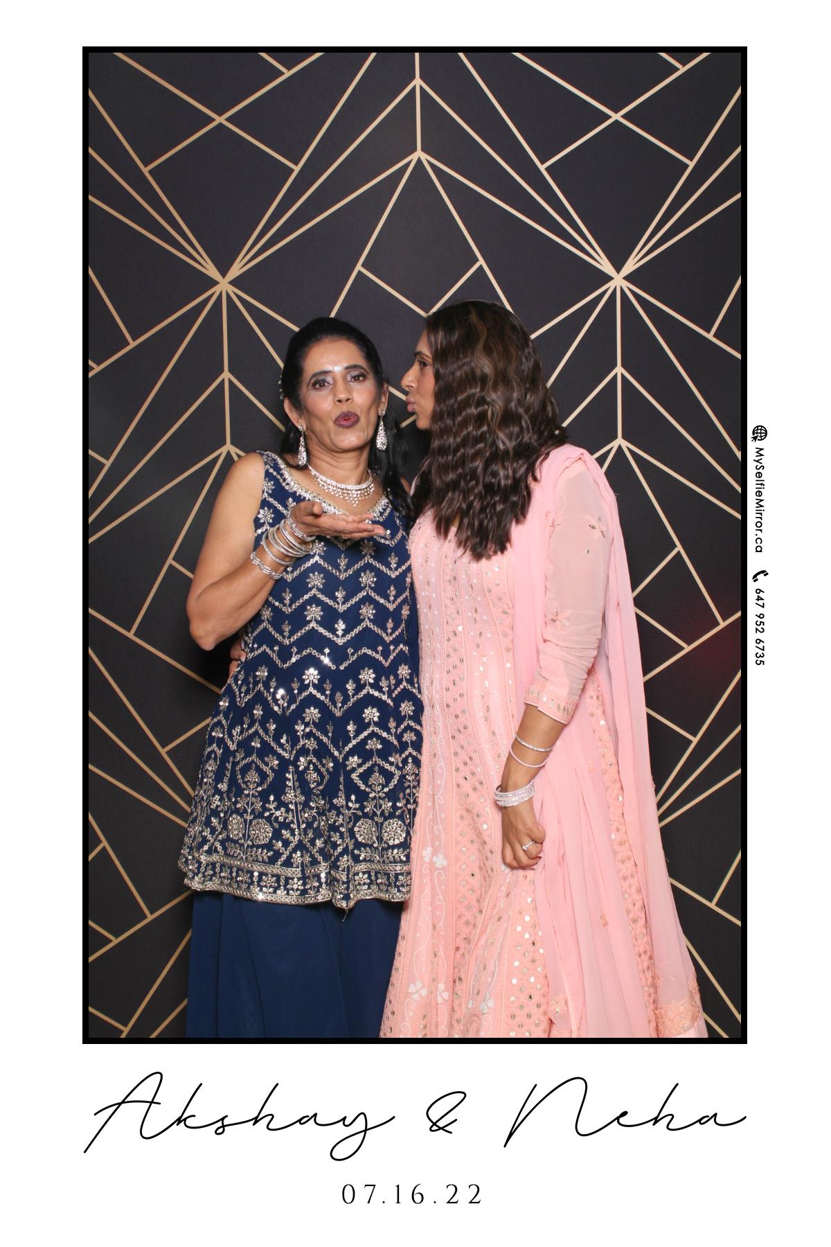 Neha & Akshay | View more photos from the event at gallery.myselfiemirror.ca/u/romanmyselfiemirrorca/Neha-Akshay