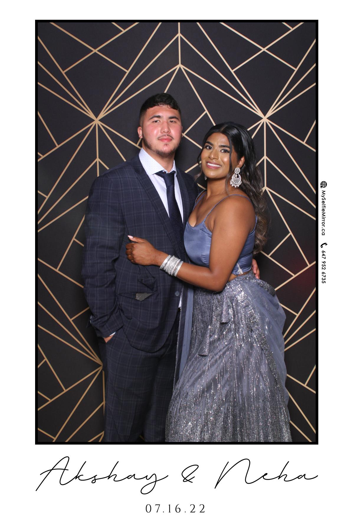 Neha & Akshay | View more photos from the event at gallery.myselfiemirror.ca/u/romanmyselfiemirrorca/Neha-Akshay