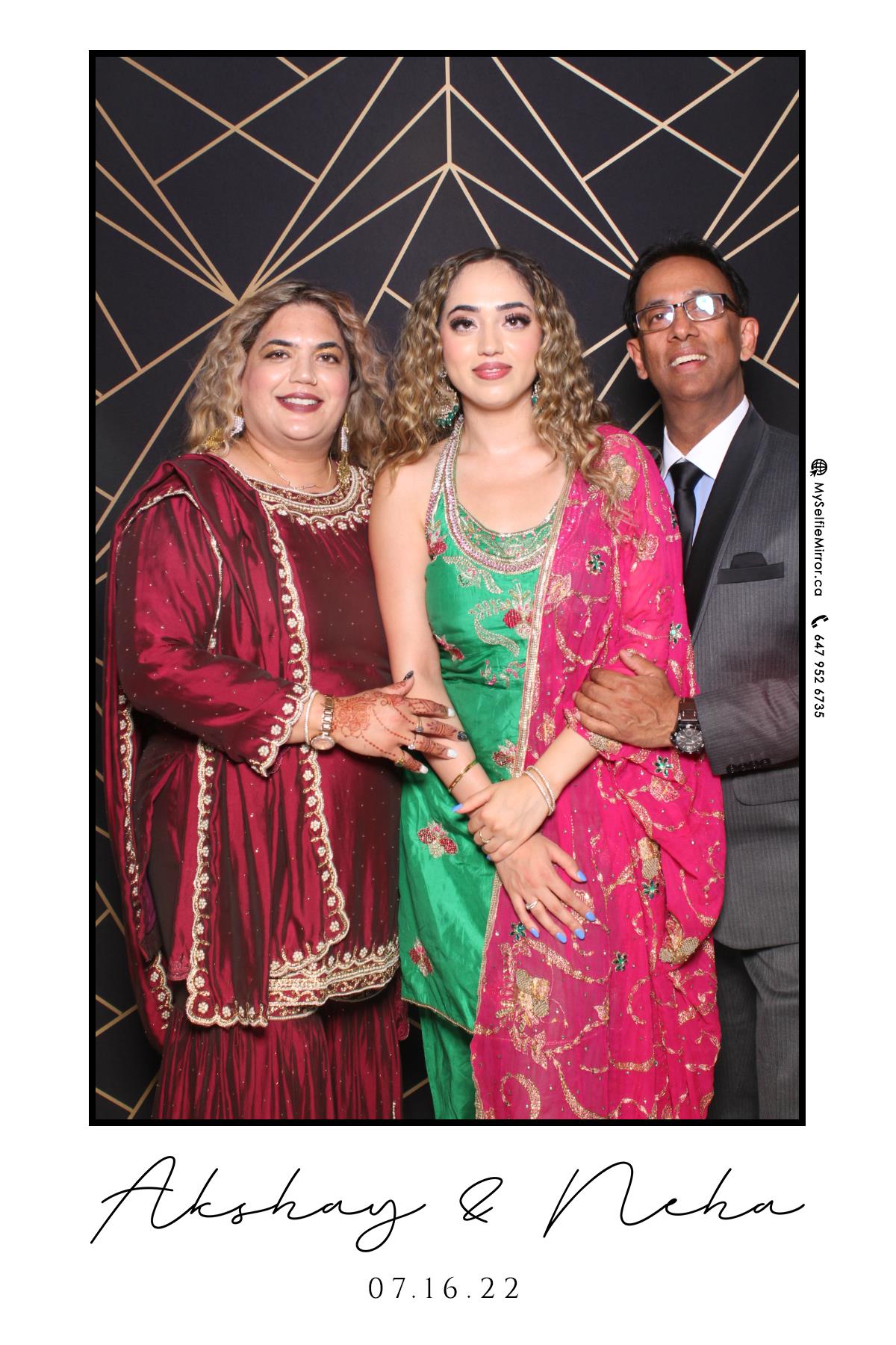 Neha & Akshay | View more photos from the event at gallery.myselfiemirror.ca/u/romanmyselfiemirrorca/Neha-Akshay