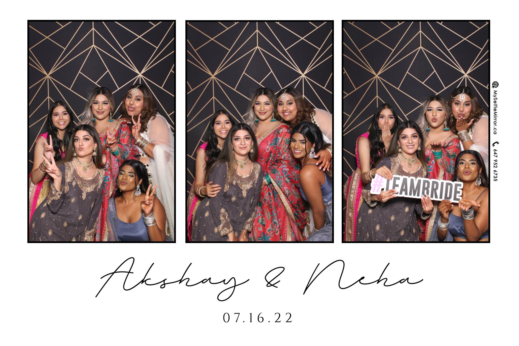 Neha & Akshay | View more photos from the event at gallery.myselfiemirror.ca/u/romanmyselfiemirrorca/Neha-Akshay