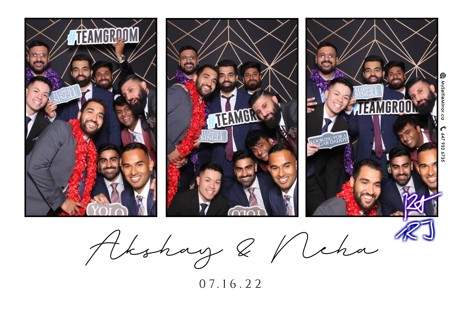 Neha & Akshay | View more photos from the event at gallery.myselfiemirror.ca/u/romanmyselfiemirrorca/Neha-Akshay