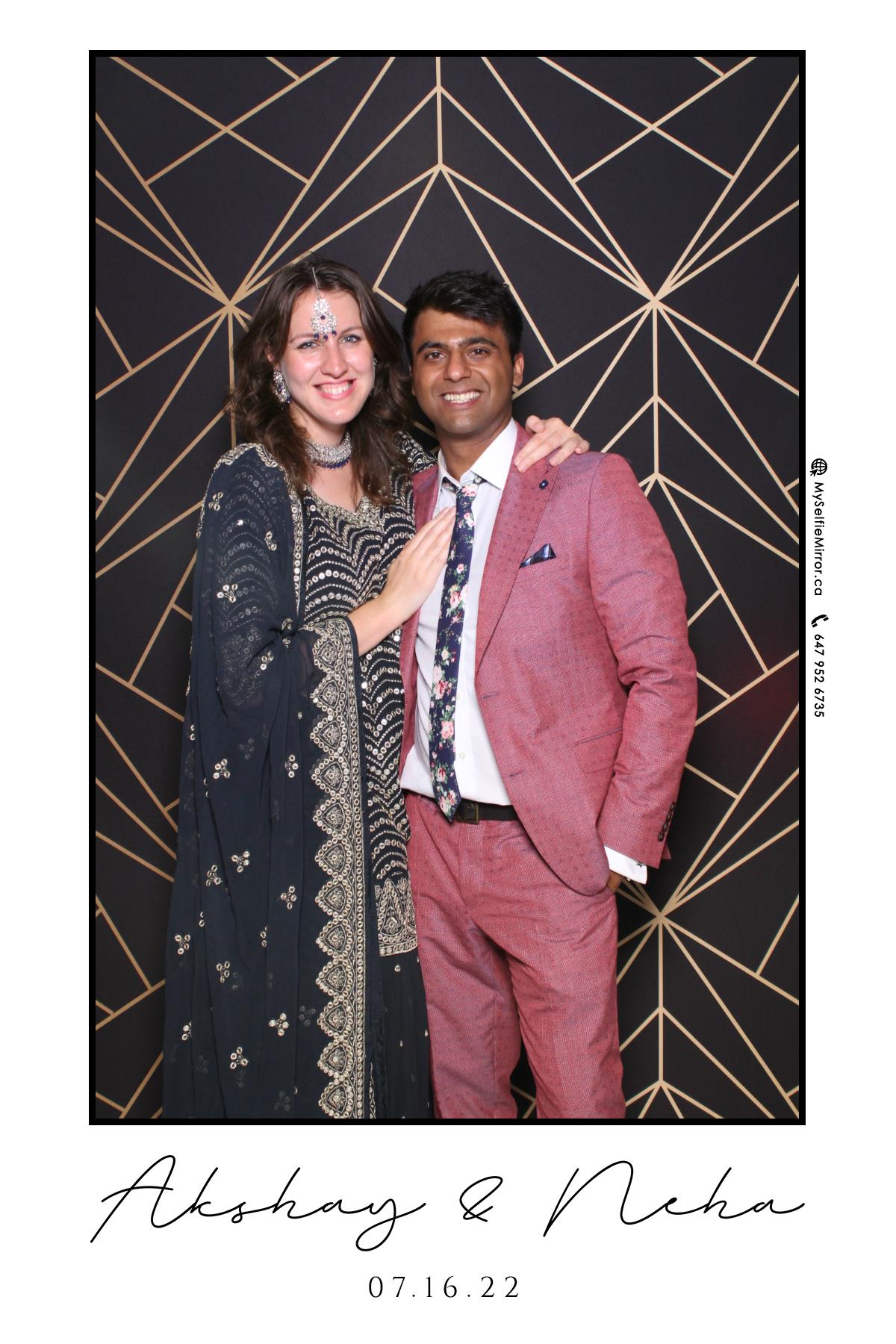 Neha & Akshay | View more photos from the event at gallery.myselfiemirror.ca/u/romanmyselfiemirrorca/Neha-Akshay