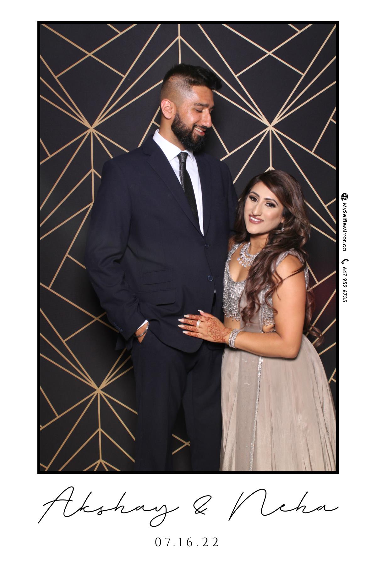 Neha & Akshay | View more photos from the event at gallery.myselfiemirror.ca/u/romanmyselfiemirrorca/Neha-Akshay