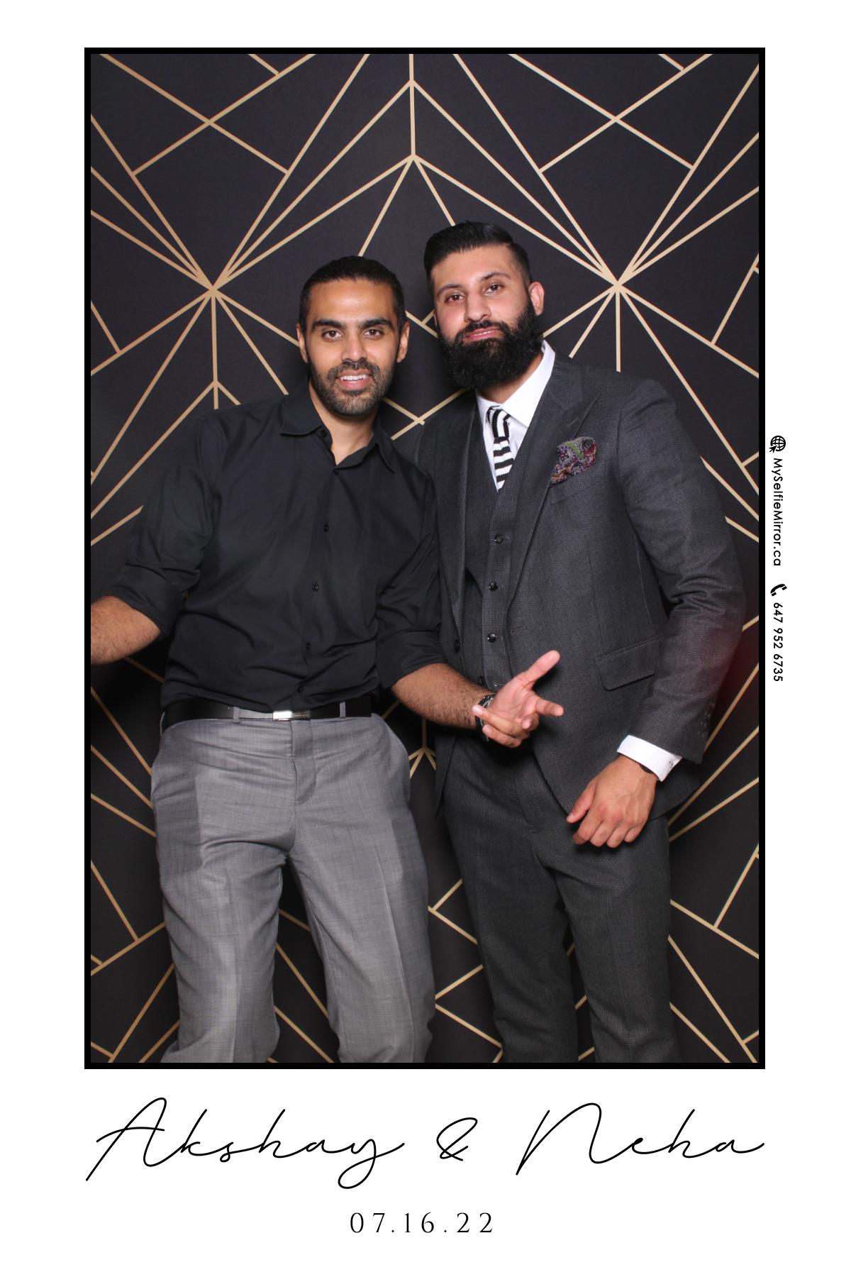 Neha & Akshay | View more photos from the event at gallery.myselfiemirror.ca/u/romanmyselfiemirrorca/Neha-Akshay