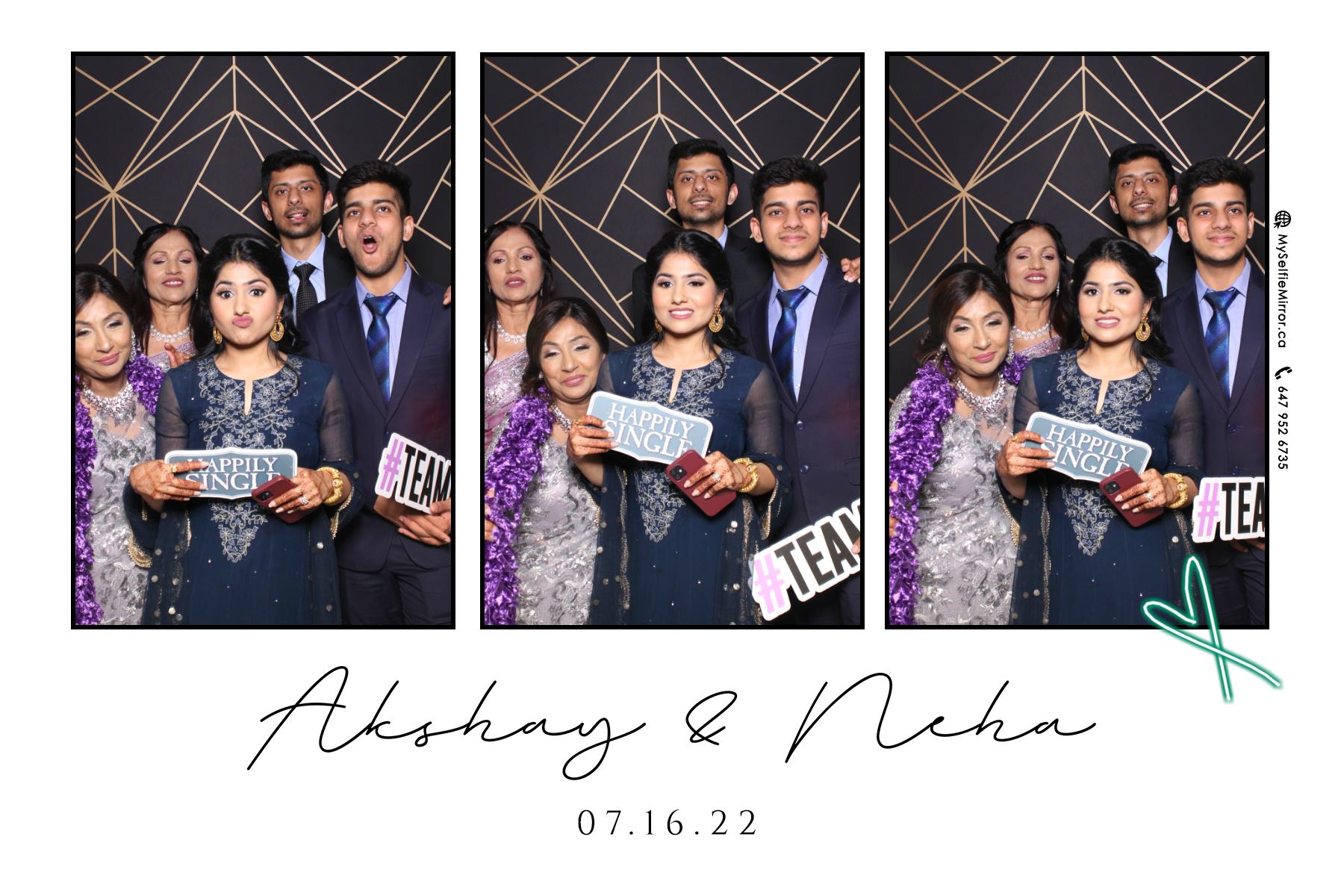 Neha & Akshay | View more photos from the event at gallery.myselfiemirror.ca/u/romanmyselfiemirrorca/Neha-Akshay