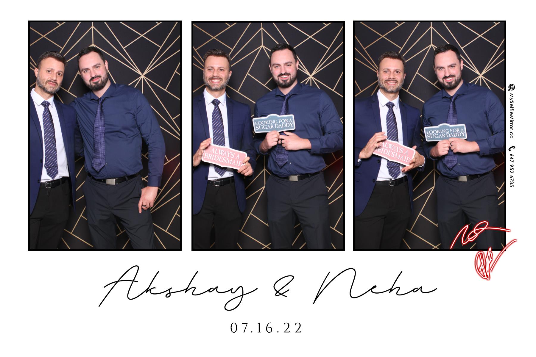 Neha & Akshay | View more photos from the event at gallery.myselfiemirror.ca/u/romanmyselfiemirrorca/Neha-Akshay