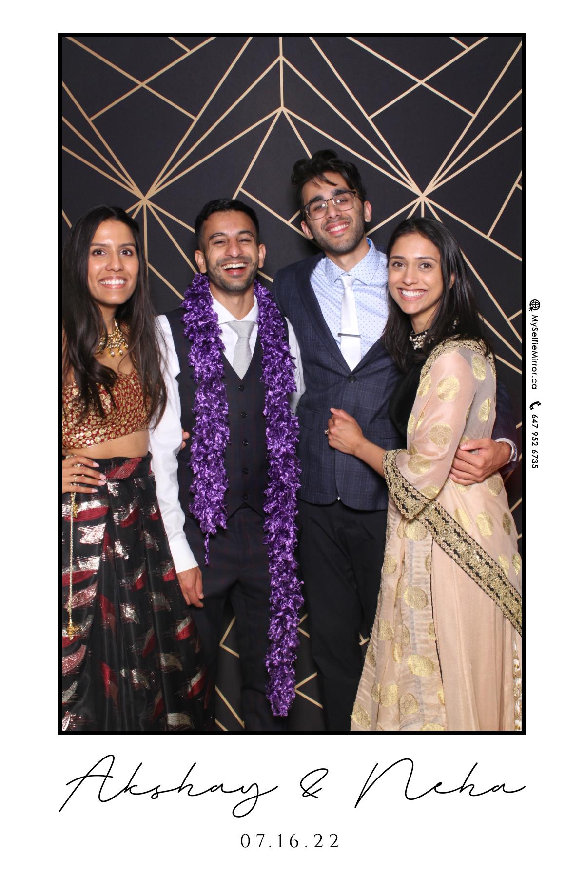 Neha & Akshay | View more photos from the event at gallery.myselfiemirror.ca/u/romanmyselfiemirrorca/Neha-Akshay