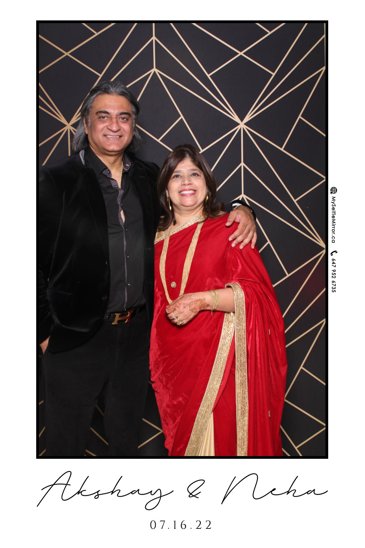 Neha & Akshay | View more photos from the event at gallery.myselfiemirror.ca/u/romanmyselfiemirrorca/Neha-Akshay