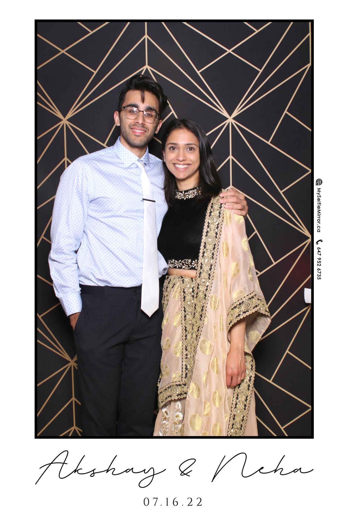 Neha & Akshay | View more photos from the event at gallery.myselfiemirror.ca/u/romanmyselfiemirrorca/Neha-Akshay