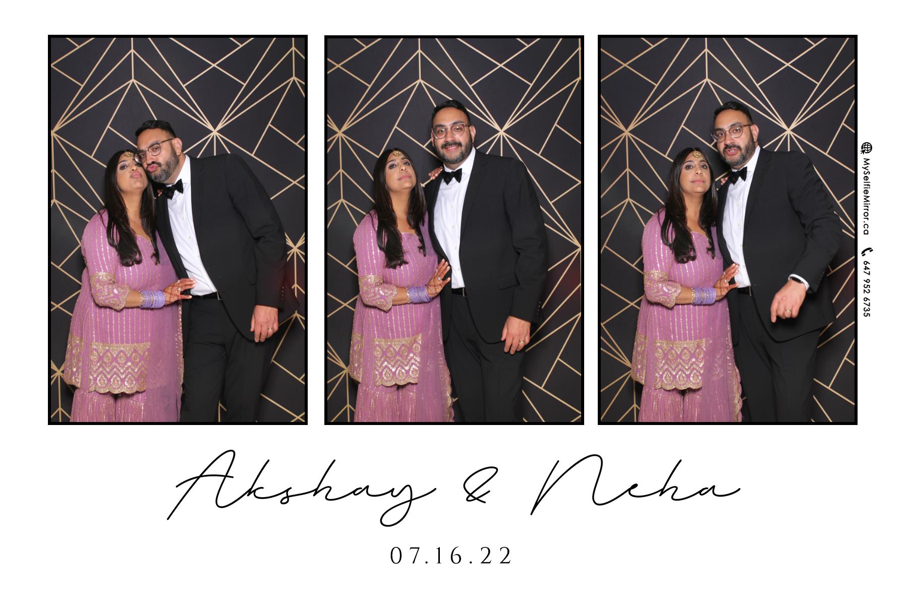 Neha & Akshay | View more photos from the event at gallery.myselfiemirror.ca/u/romanmyselfiemirrorca/Neha-Akshay