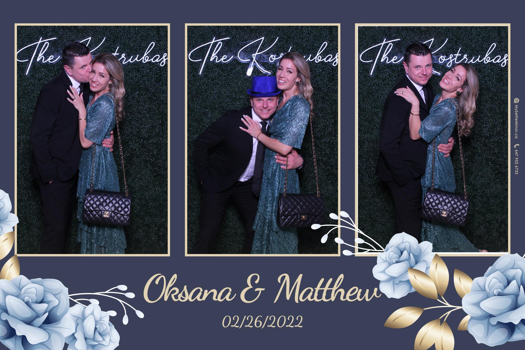 Oksana + Matthew | View more photos from the event at gallery.myselfiemirror.ca/u/romanmyselfiemirrorca/Oksana-Matthew