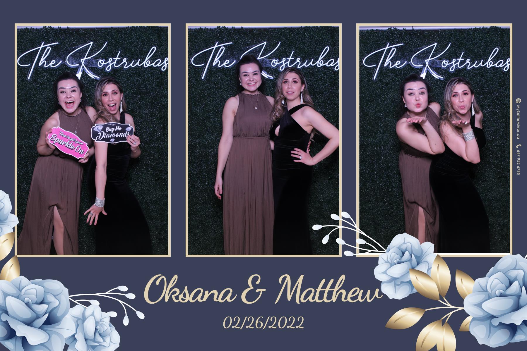 Oksana + Matthew | View more photos from the event at gallery.myselfiemirror.ca/u/romanmyselfiemirrorca/Oksana-Matthew