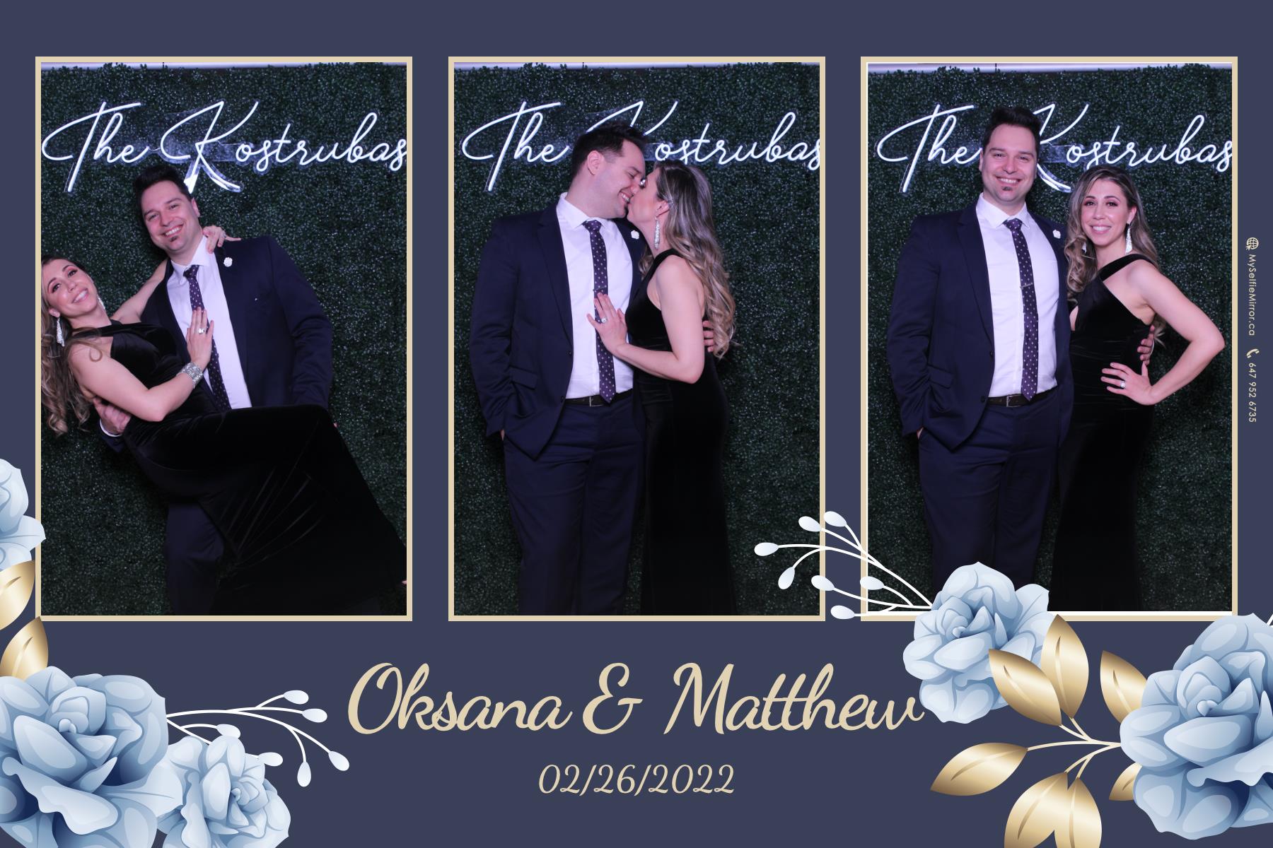 Oksana + Matthew | View more photos from the event at gallery.myselfiemirror.ca/u/romanmyselfiemirrorca/Oksana-Matthew