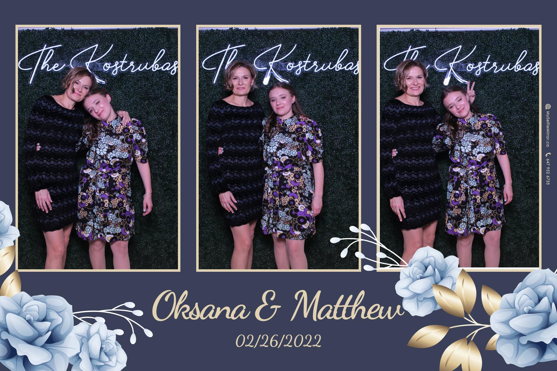 Oksana + Matthew | View more photos from the event at gallery.myselfiemirror.ca/u/romanmyselfiemirrorca/Oksana-Matthew