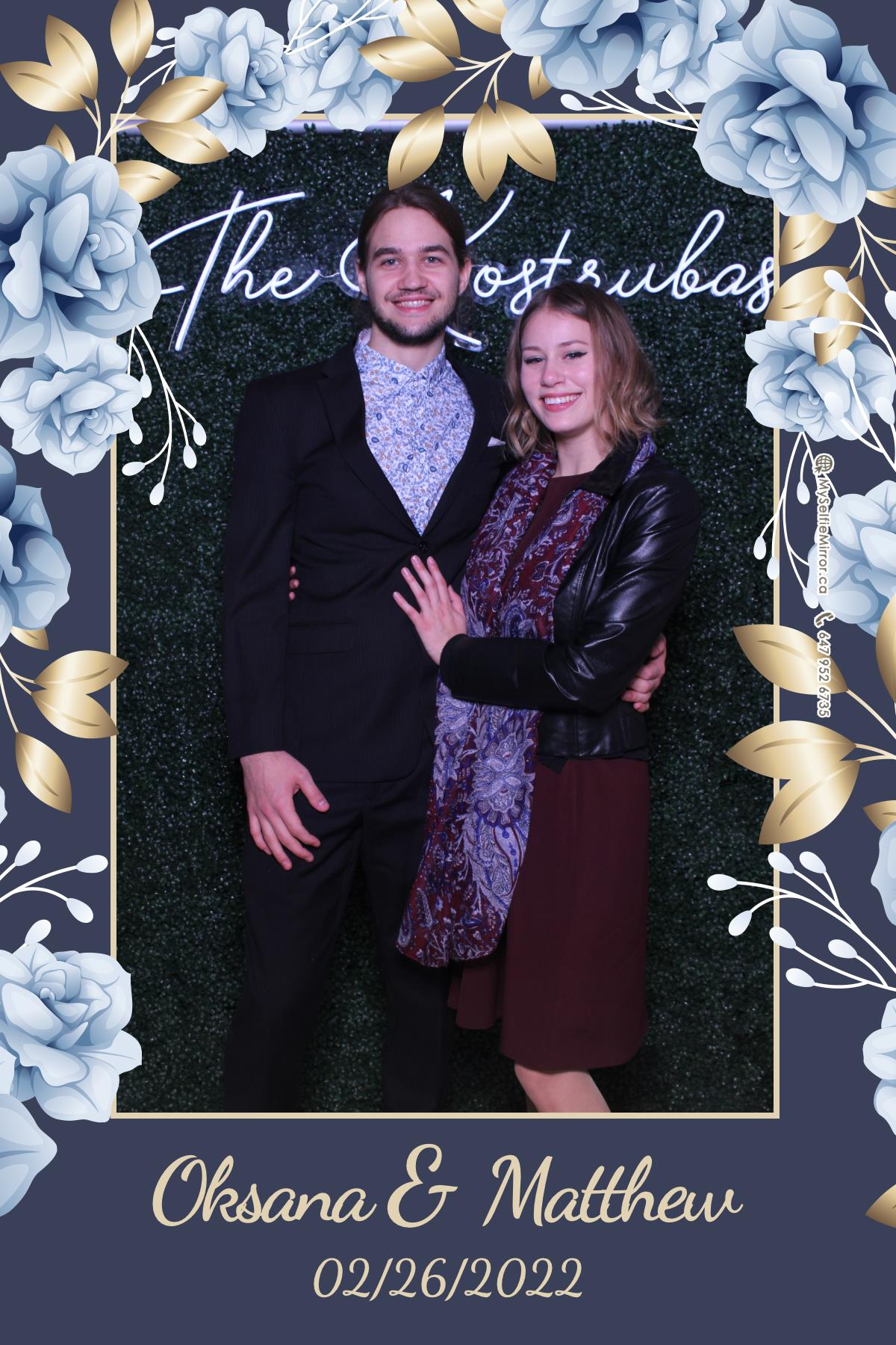 Oksana + Matthew | View more photos from the event at gallery.myselfiemirror.ca/u/romanmyselfiemirrorca/Oksana-Matthew