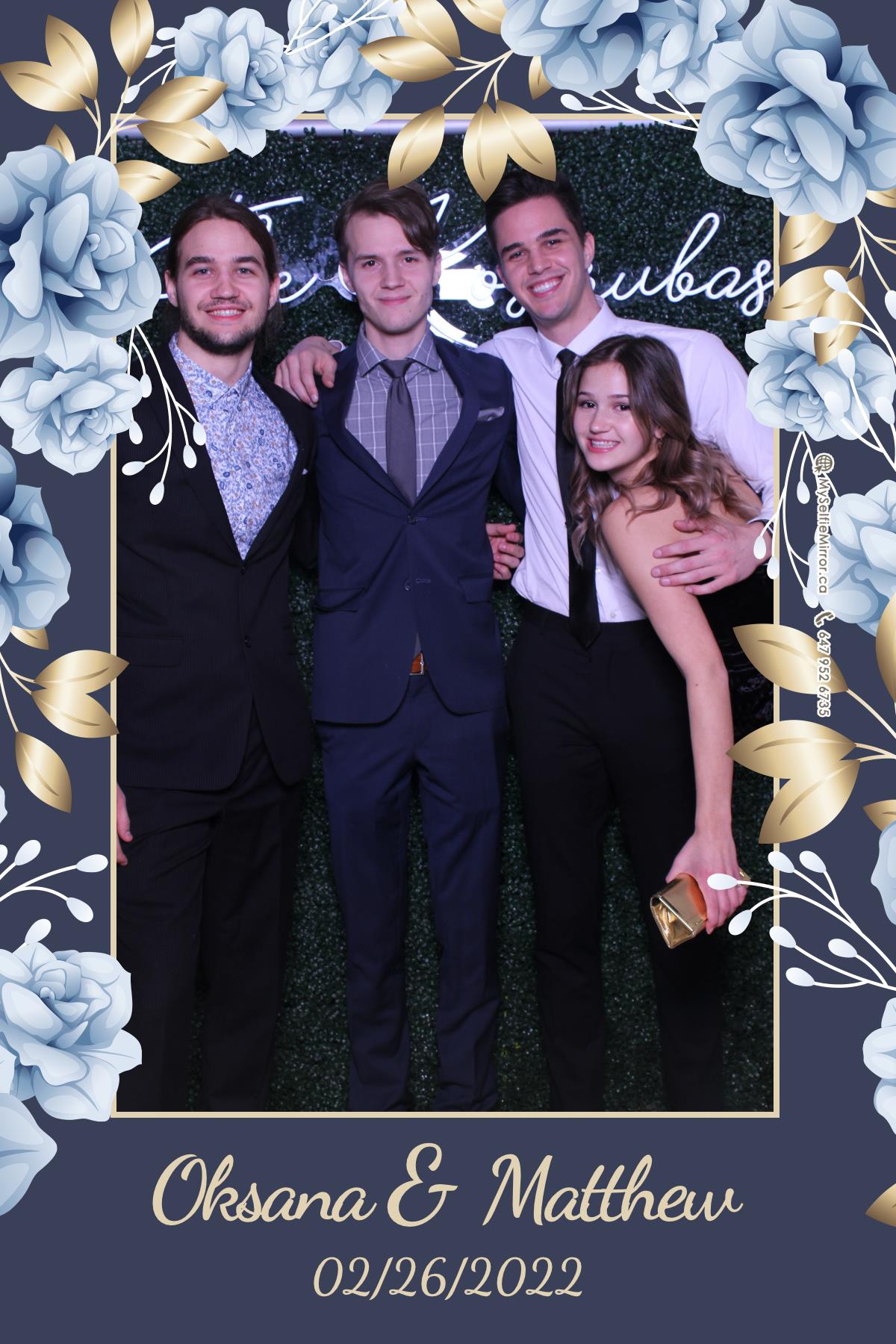 Oksana + Matthew | View more photos from the event at gallery.myselfiemirror.ca/u/romanmyselfiemirrorca/Oksana-Matthew