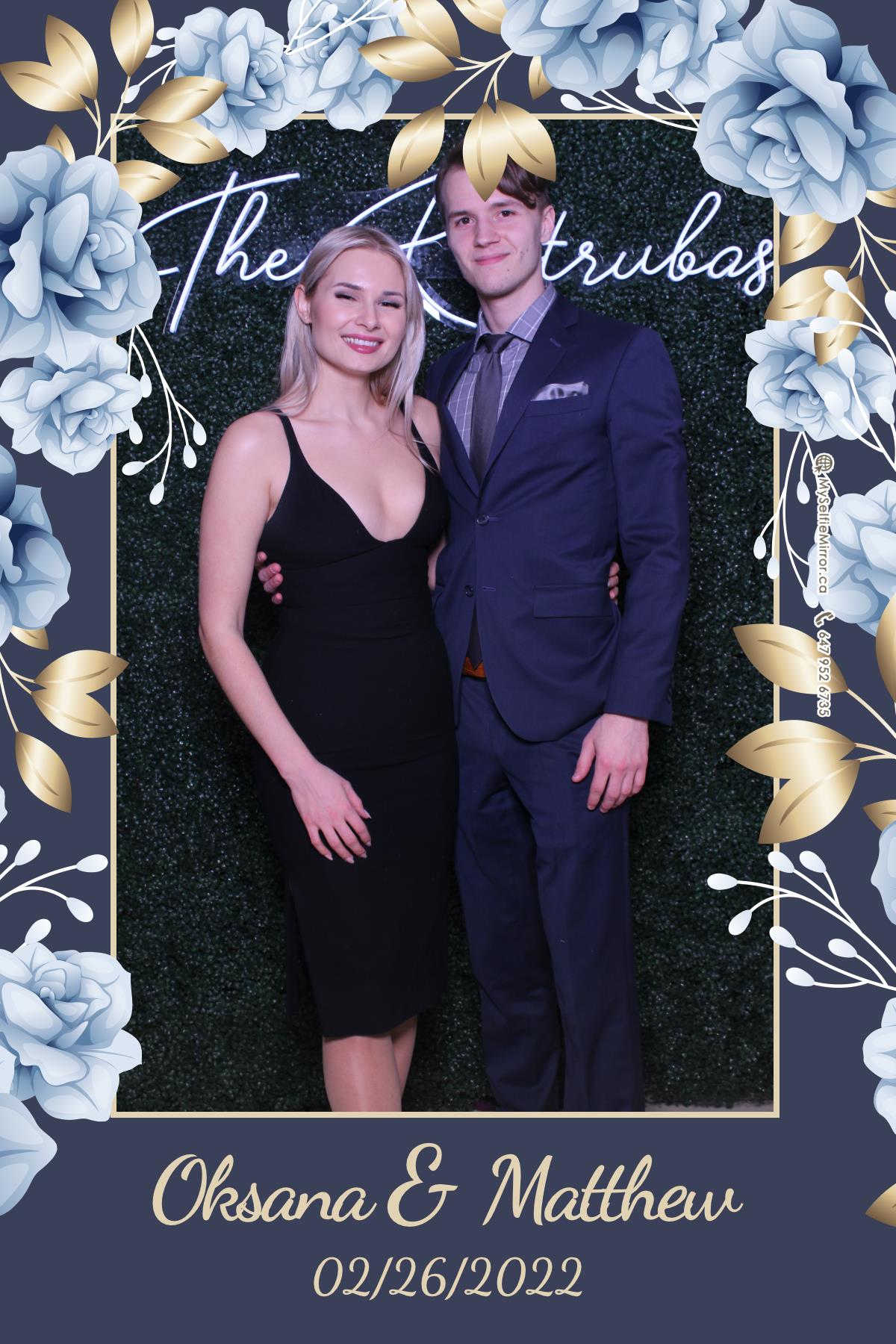 Oksana + Matthew | View more photos from the event at gallery.myselfiemirror.ca/u/romanmyselfiemirrorca/Oksana-Matthew