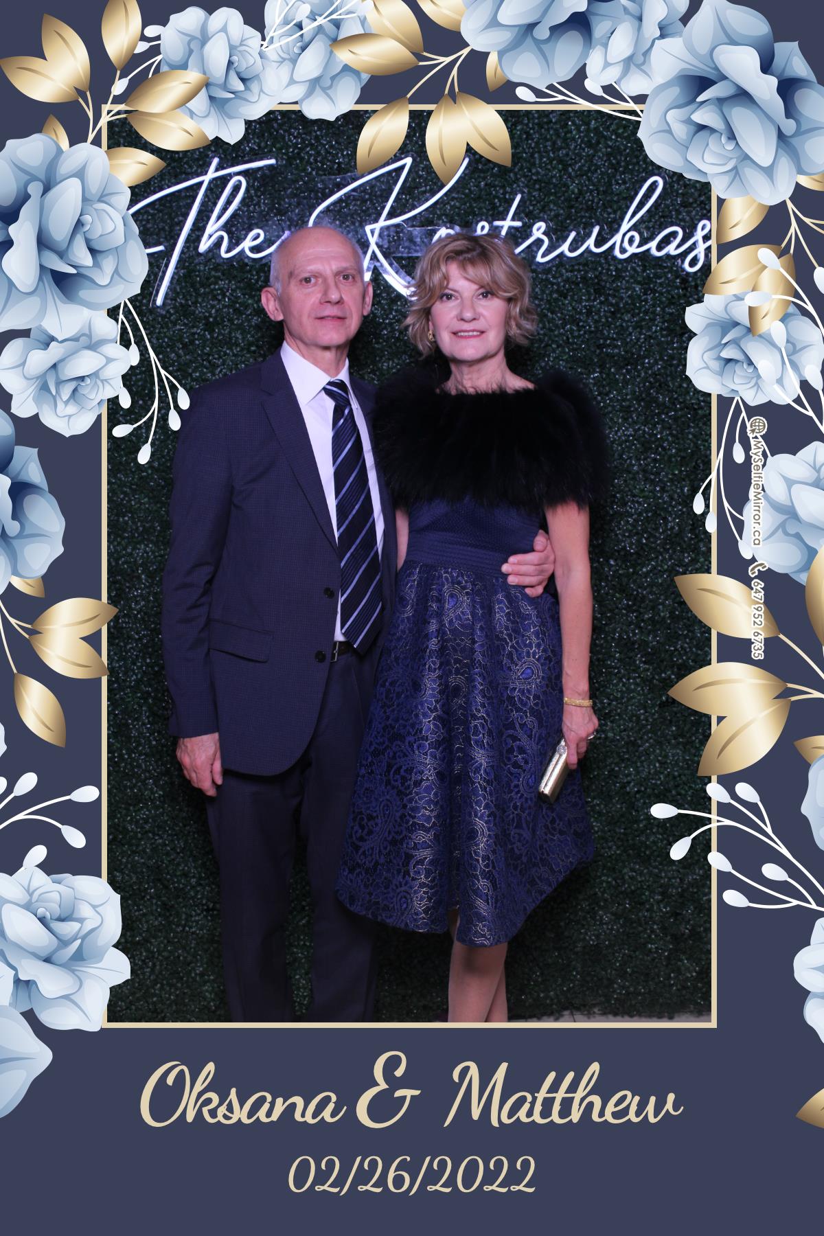 Oksana + Matthew | View more photos from the event at gallery.myselfiemirror.ca/u/romanmyselfiemirrorca/Oksana-Matthew