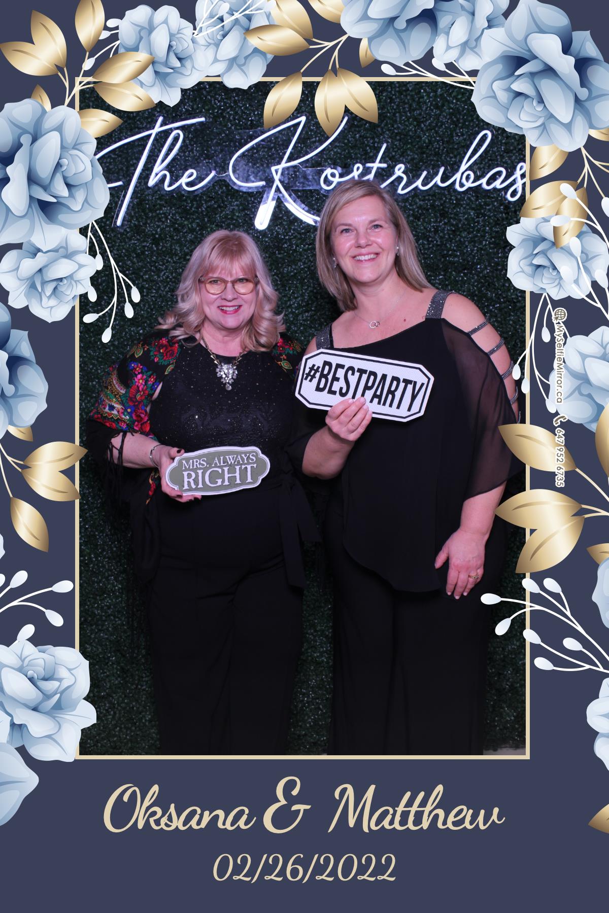 Oksana + Matthew | View more photos from the event at gallery.myselfiemirror.ca/u/romanmyselfiemirrorca/Oksana-Matthew