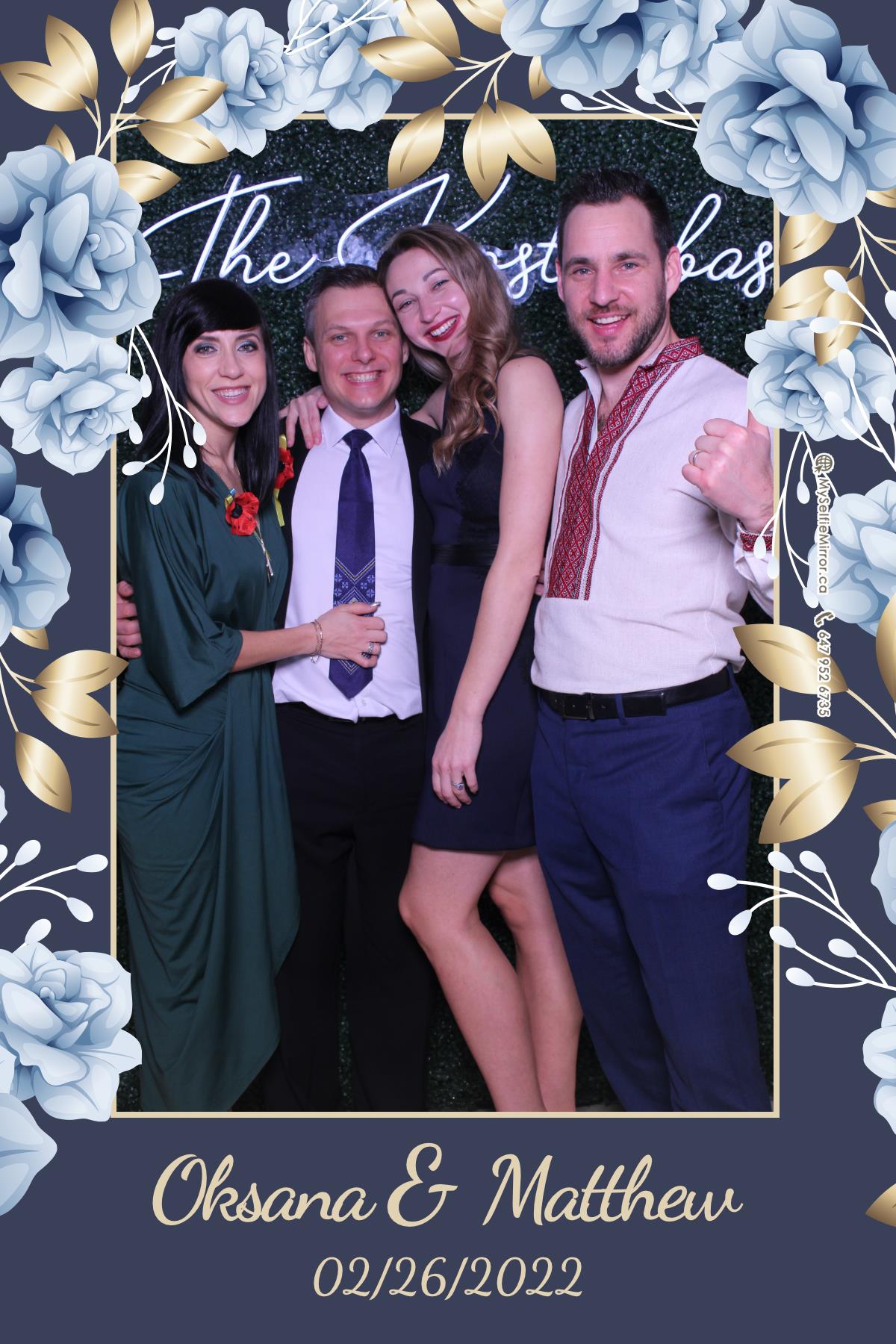 Oksana + Matthew | View more photos from the event at gallery.myselfiemirror.ca/u/romanmyselfiemirrorca/Oksana-Matthew