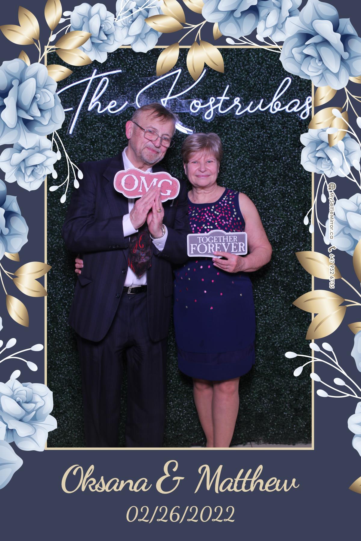 Oksana + Matthew | View more photos from the event at gallery.myselfiemirror.ca/u/romanmyselfiemirrorca/Oksana-Matthew