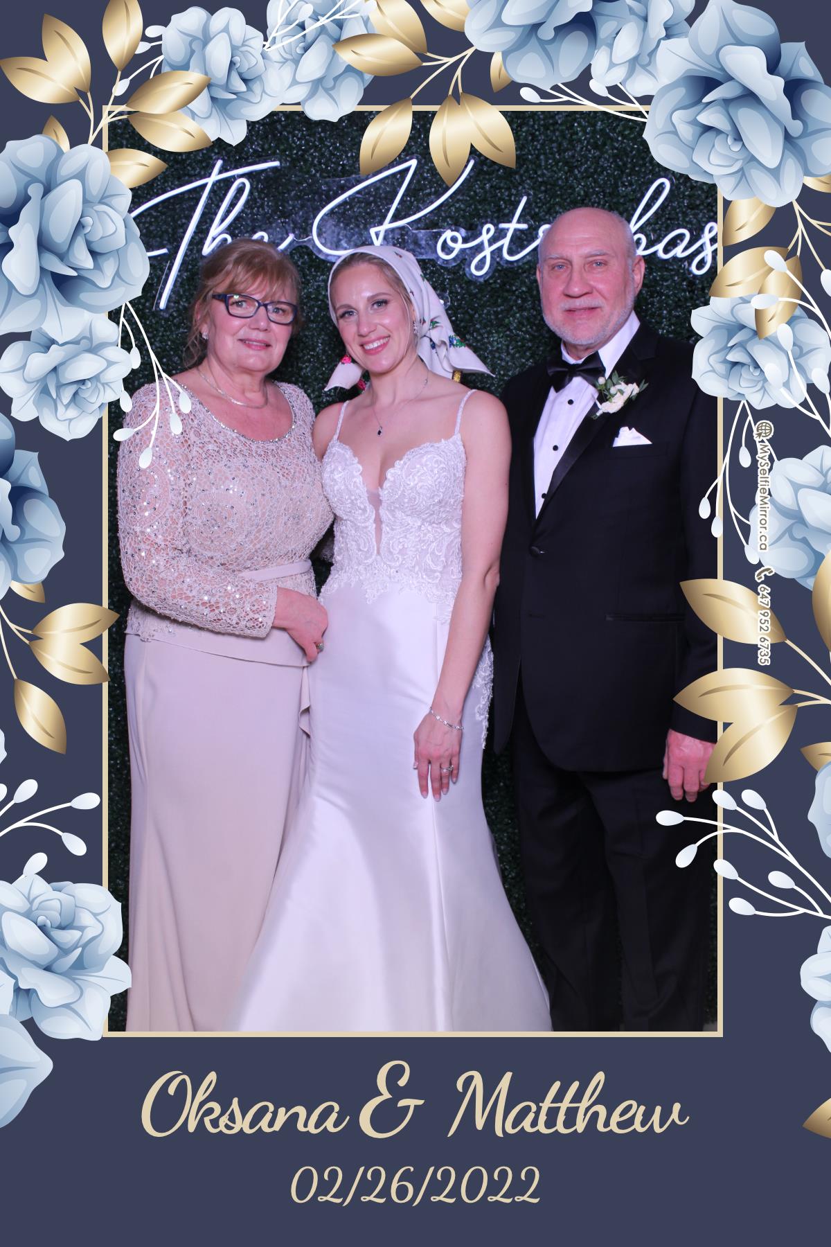 Oksana + Matthew | View more photos from the event at gallery.myselfiemirror.ca/u/romanmyselfiemirrorca/Oksana-Matthew