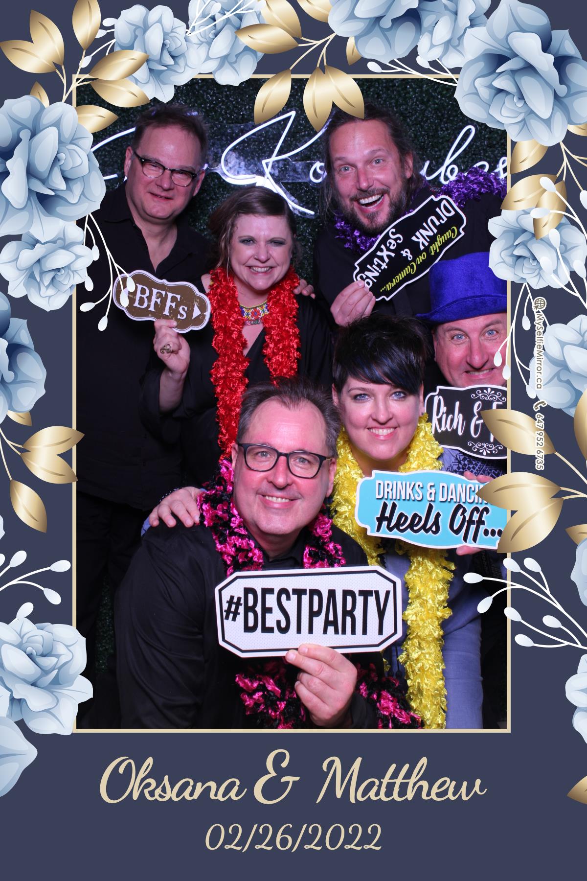 Oksana + Matthew | View more photos from the event at gallery.myselfiemirror.ca/u/romanmyselfiemirrorca/Oksana-Matthew