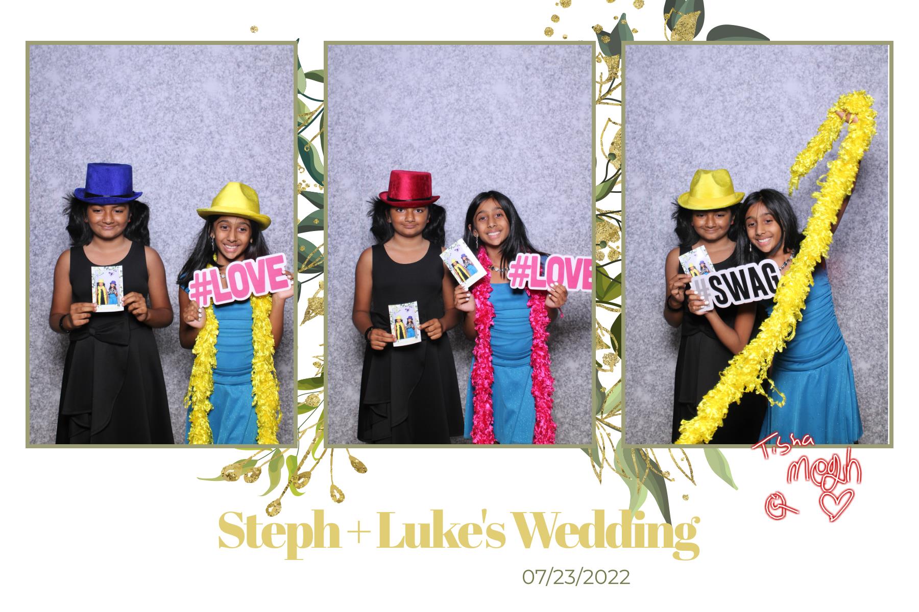 Steph & Luke | View more photos from the event at gallery.myselfiemirror.ca/u/romanmyselfiemirrorca/Steph-Luke