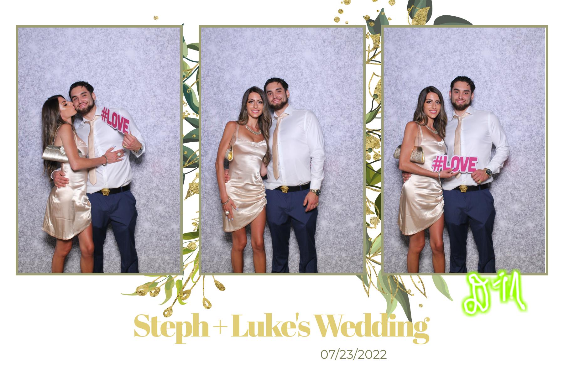 Steph & Luke | View more photos from the event at gallery.myselfiemirror.ca/u/romanmyselfiemirrorca/Steph-Luke