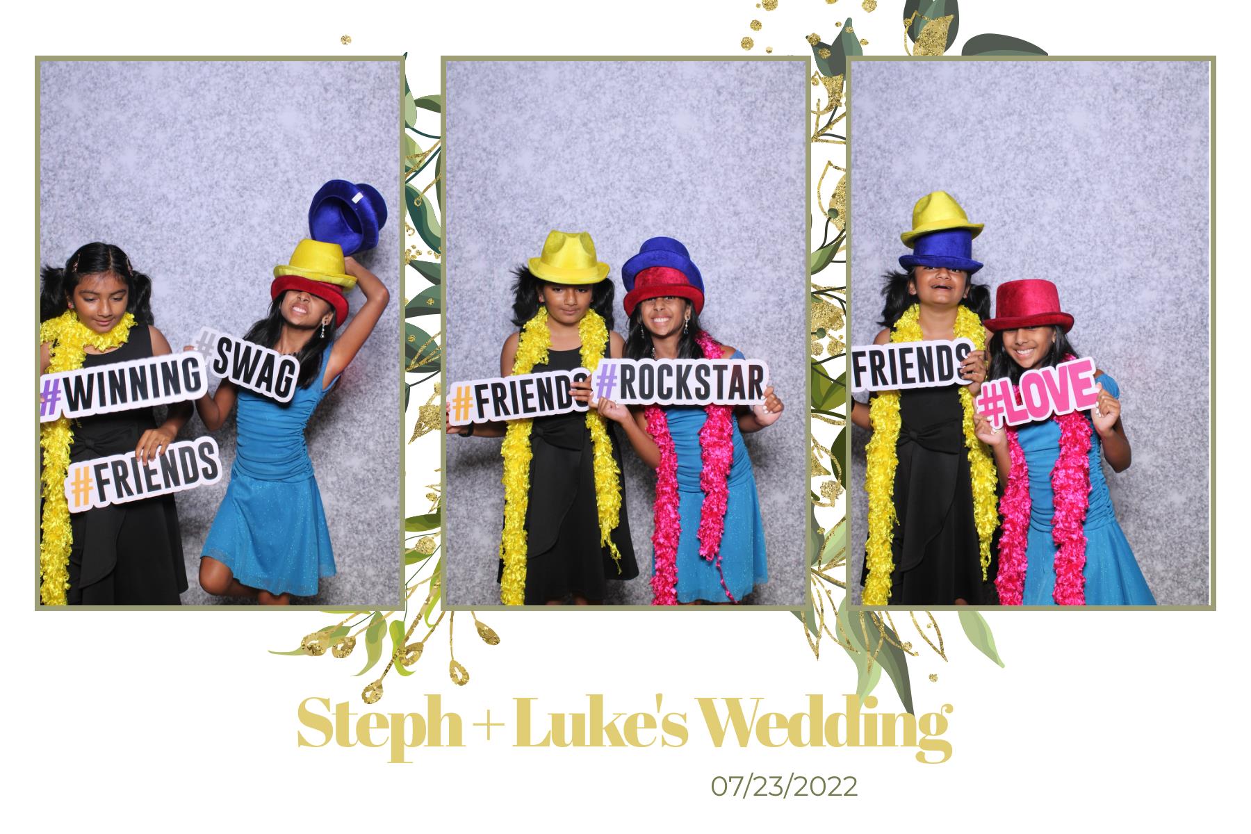 Steph & Luke | View more photos from the event at gallery.myselfiemirror.ca/u/romanmyselfiemirrorca/Steph-Luke