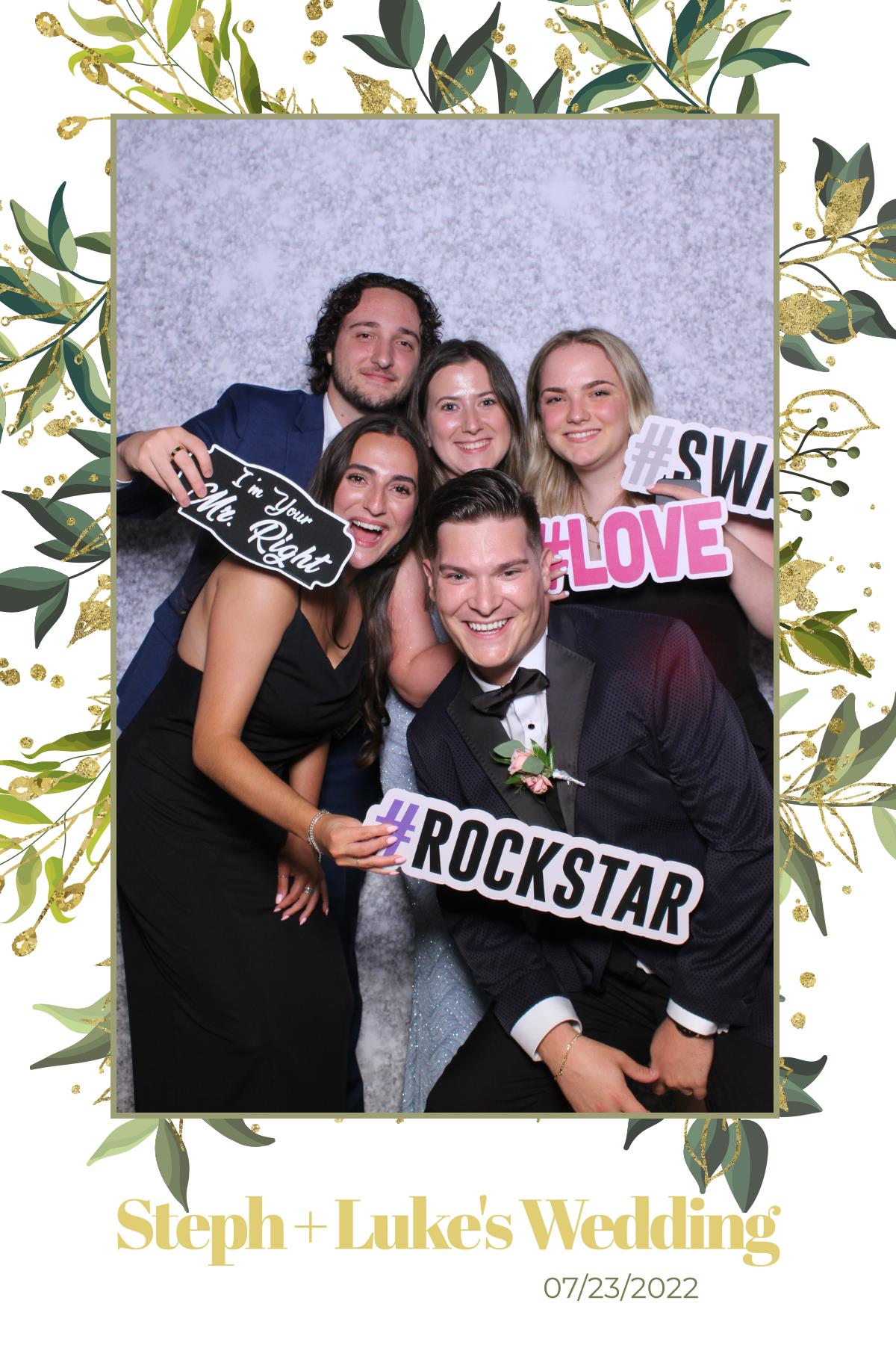 Steph & Luke | View more photos from the event at gallery.myselfiemirror.ca/u/romanmyselfiemirrorca/Steph-Luke