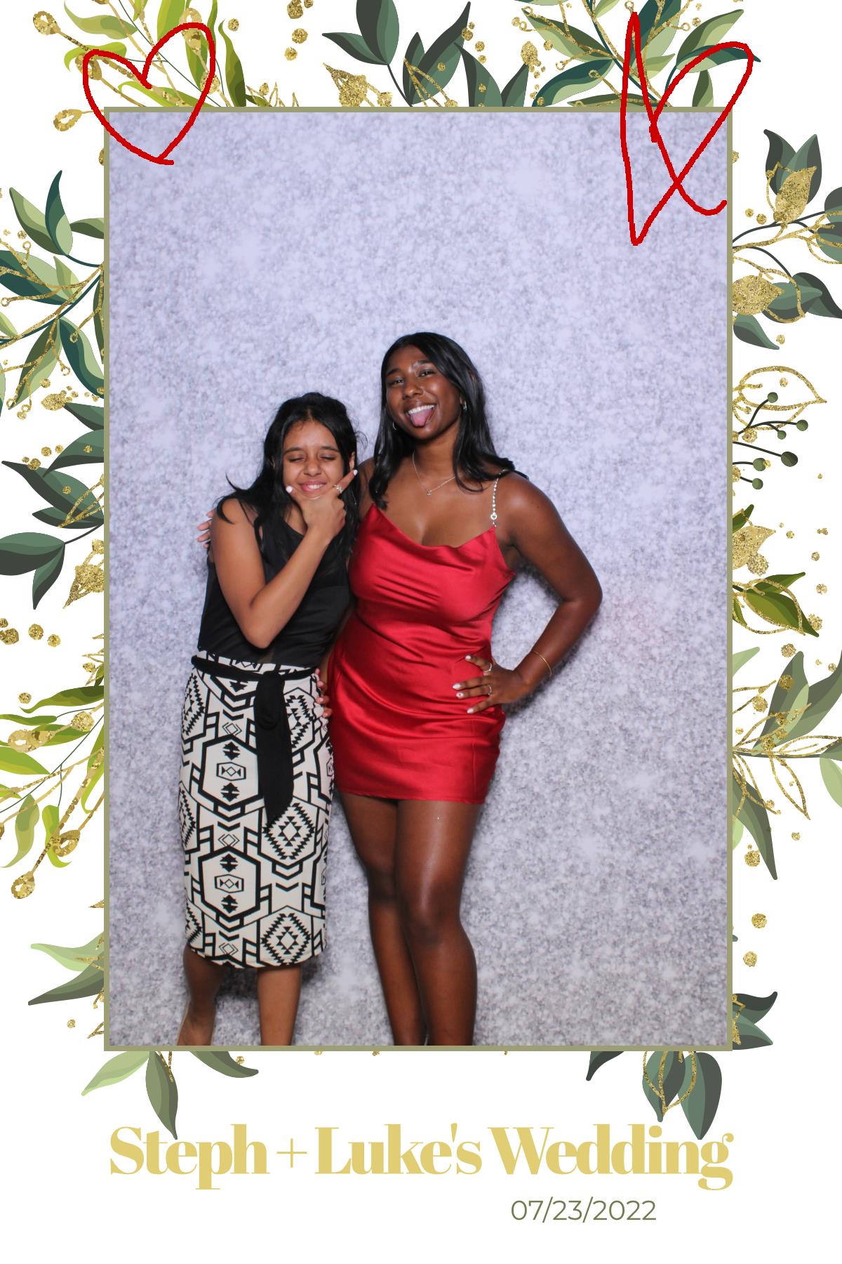 Steph & Luke | View more photos from the event at gallery.myselfiemirror.ca/u/romanmyselfiemirrorca/Steph-Luke