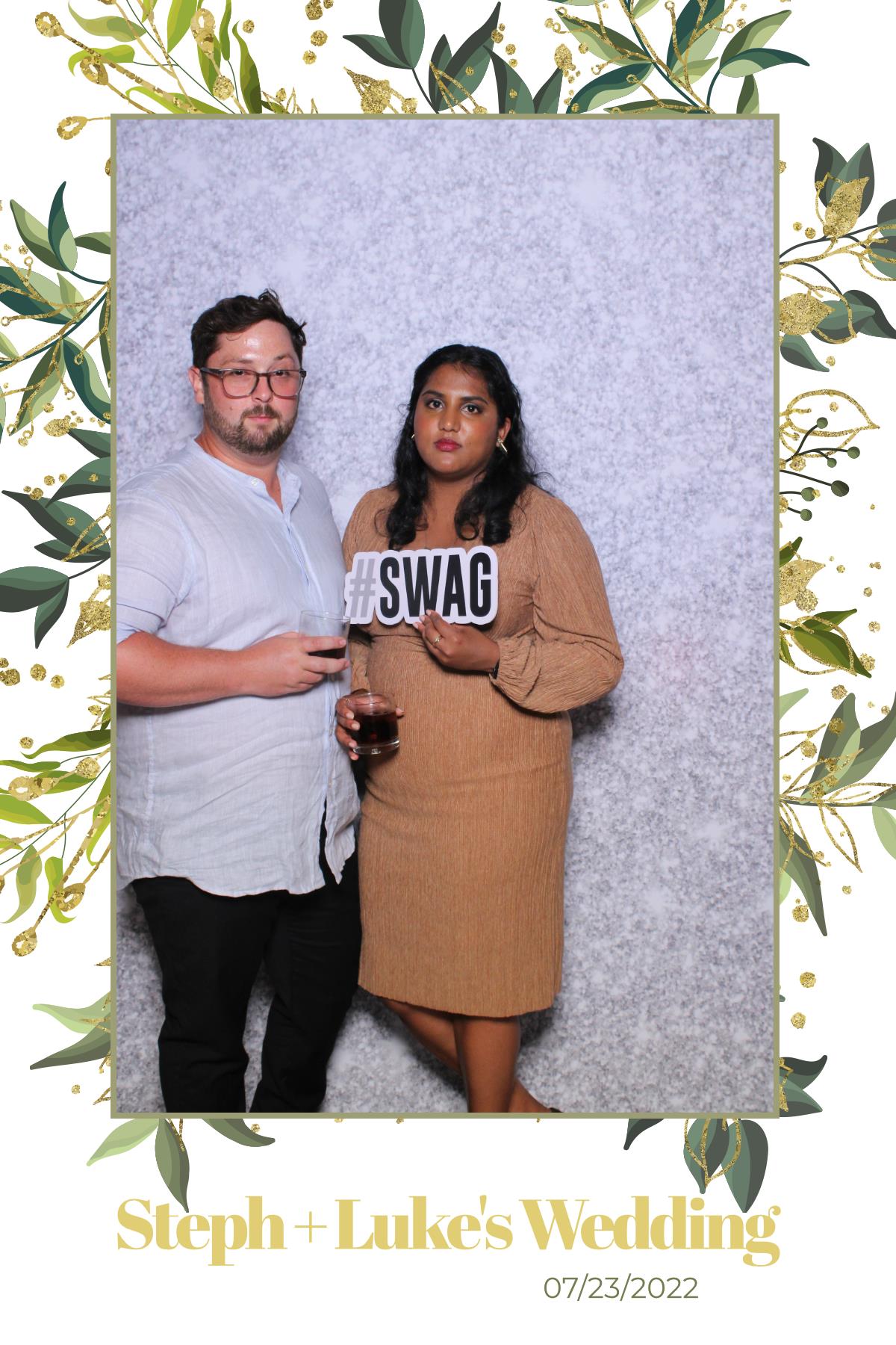 Steph & Luke | View more photos from the event at gallery.myselfiemirror.ca/u/romanmyselfiemirrorca/Steph-Luke