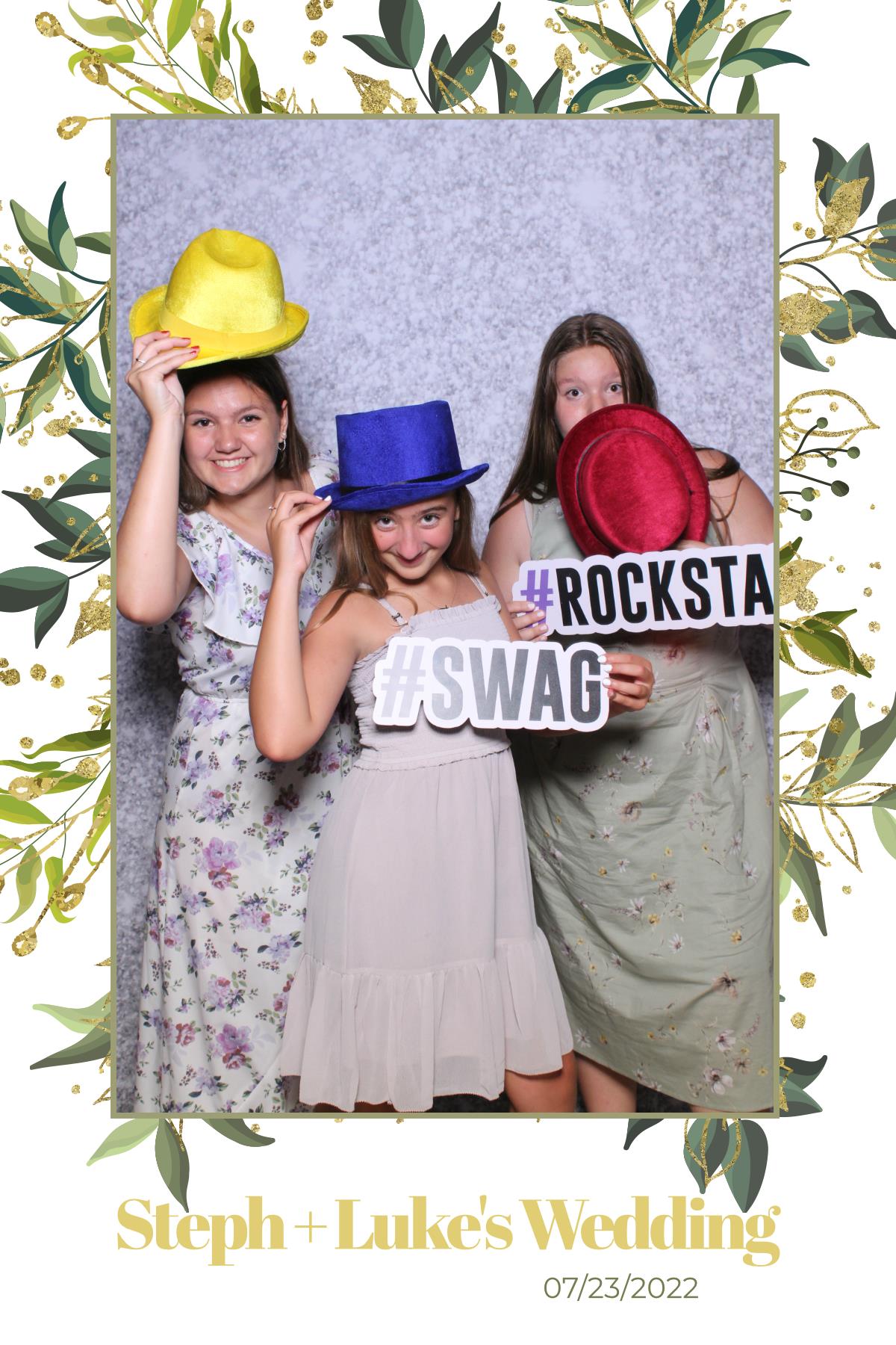 Steph & Luke | View more photos from the event at gallery.myselfiemirror.ca/u/romanmyselfiemirrorca/Steph-Luke