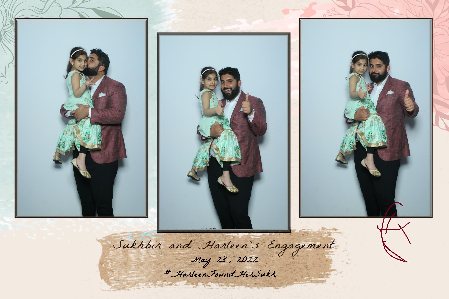 Sukhbir & Harleen's Engagement  | View more photos from the event at gallery.myselfiemirror.ca/u/romanmyselfiemirrorca/Sukhbir-Harleens-Engagement