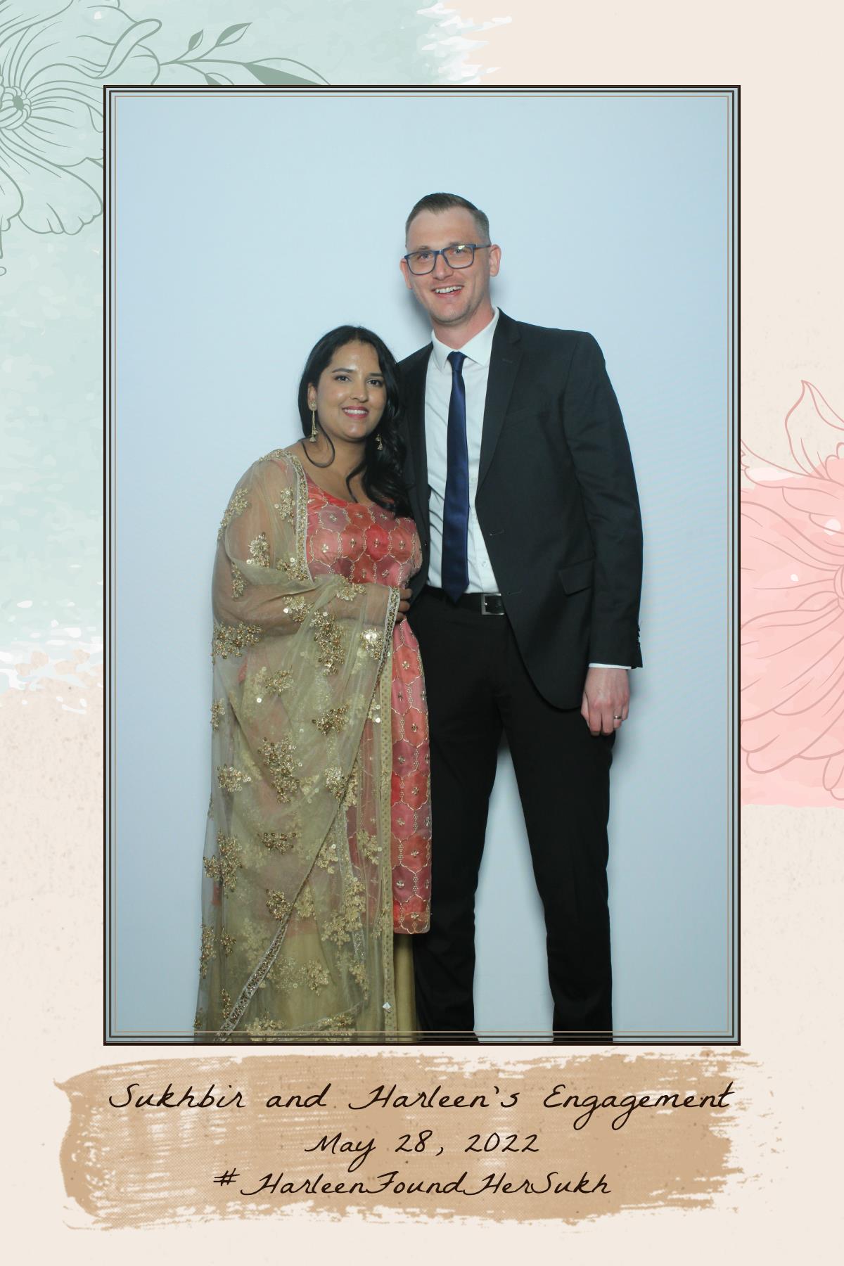 Sukhbir & Harleen's Engagement  | View more photos from the event at gallery.myselfiemirror.ca/u/romanmyselfiemirrorca/Sukhbir-Harleens-Engagement