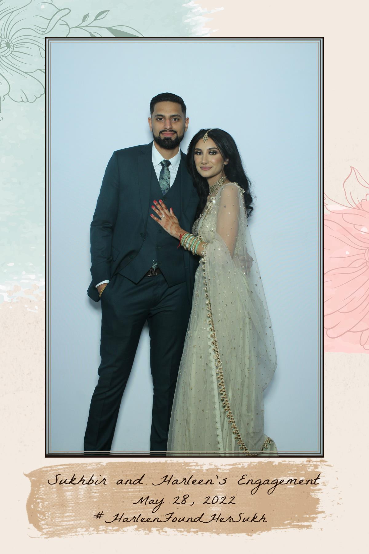 Sukhbir & Harleen's Engagement  | View more photos from the event at gallery.myselfiemirror.ca/u/romanmyselfiemirrorca/Sukhbir-Harleens-Engagement