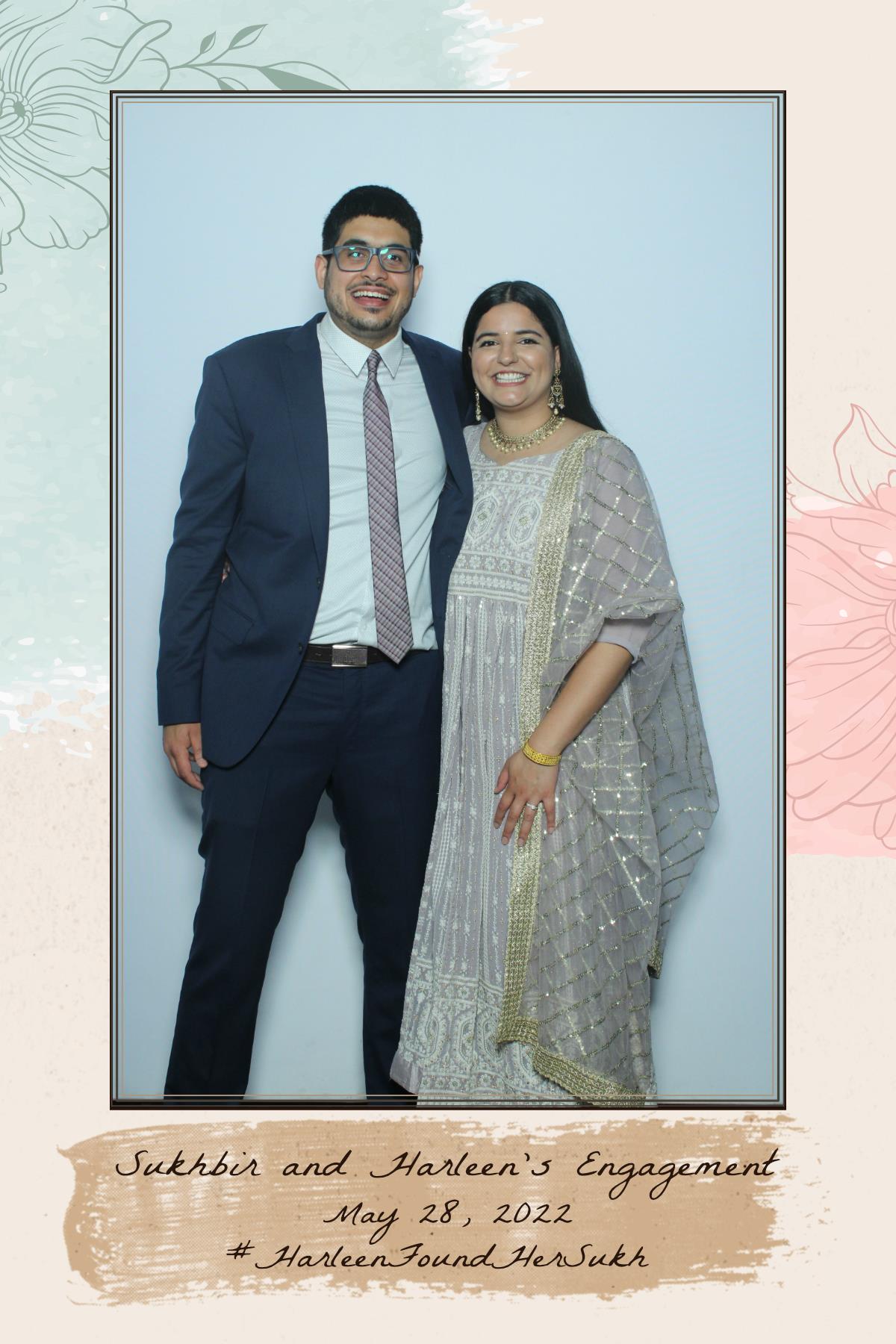 Sukhbir & Harleen's Engagement  | View more photos from the event at gallery.myselfiemirror.ca/u/romanmyselfiemirrorca/Sukhbir-Harleens-Engagement