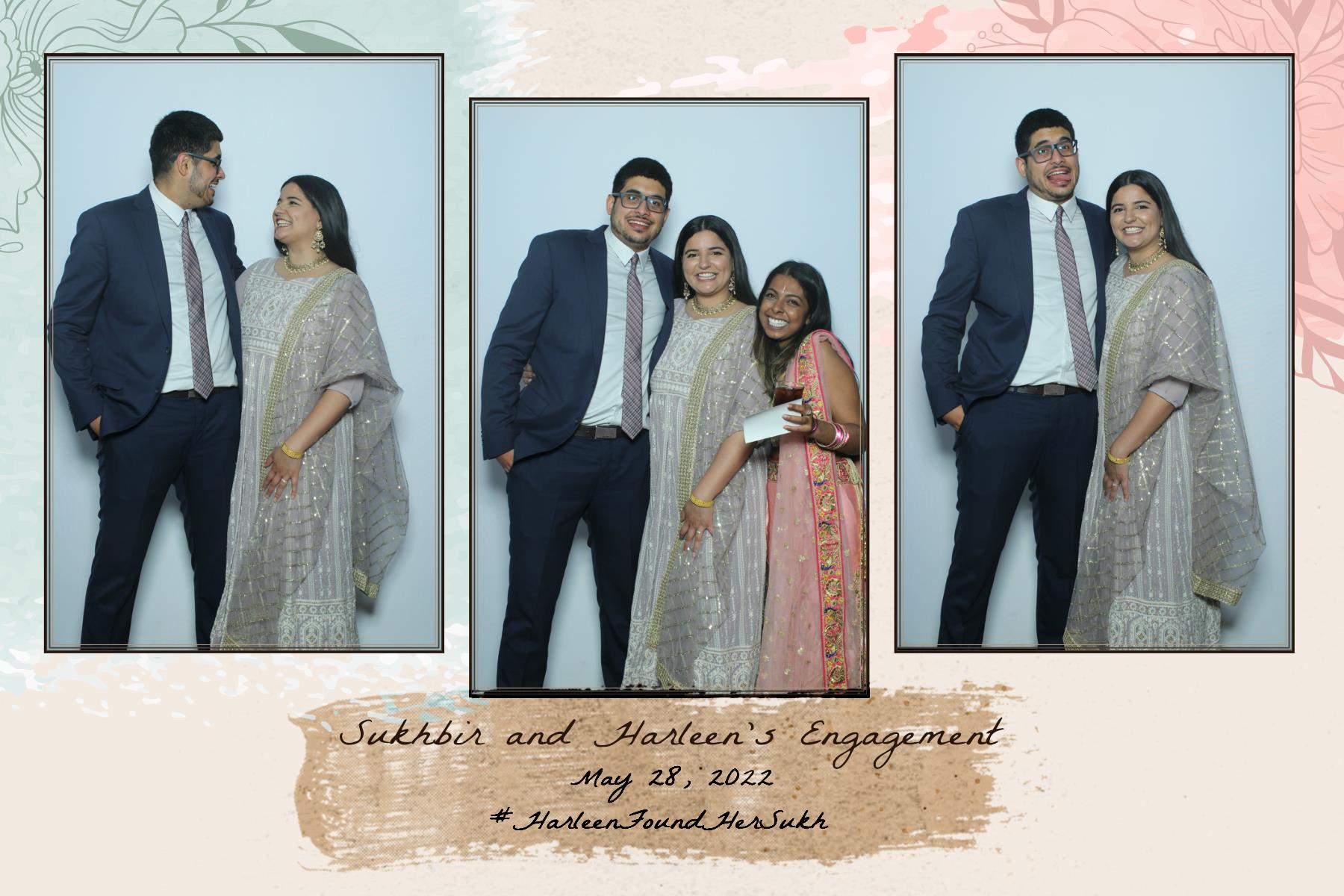 Sukhbir & Harleen's Engagement  | View more photos from the event at gallery.myselfiemirror.ca/u/romanmyselfiemirrorca/Sukhbir-Harleens-Engagement