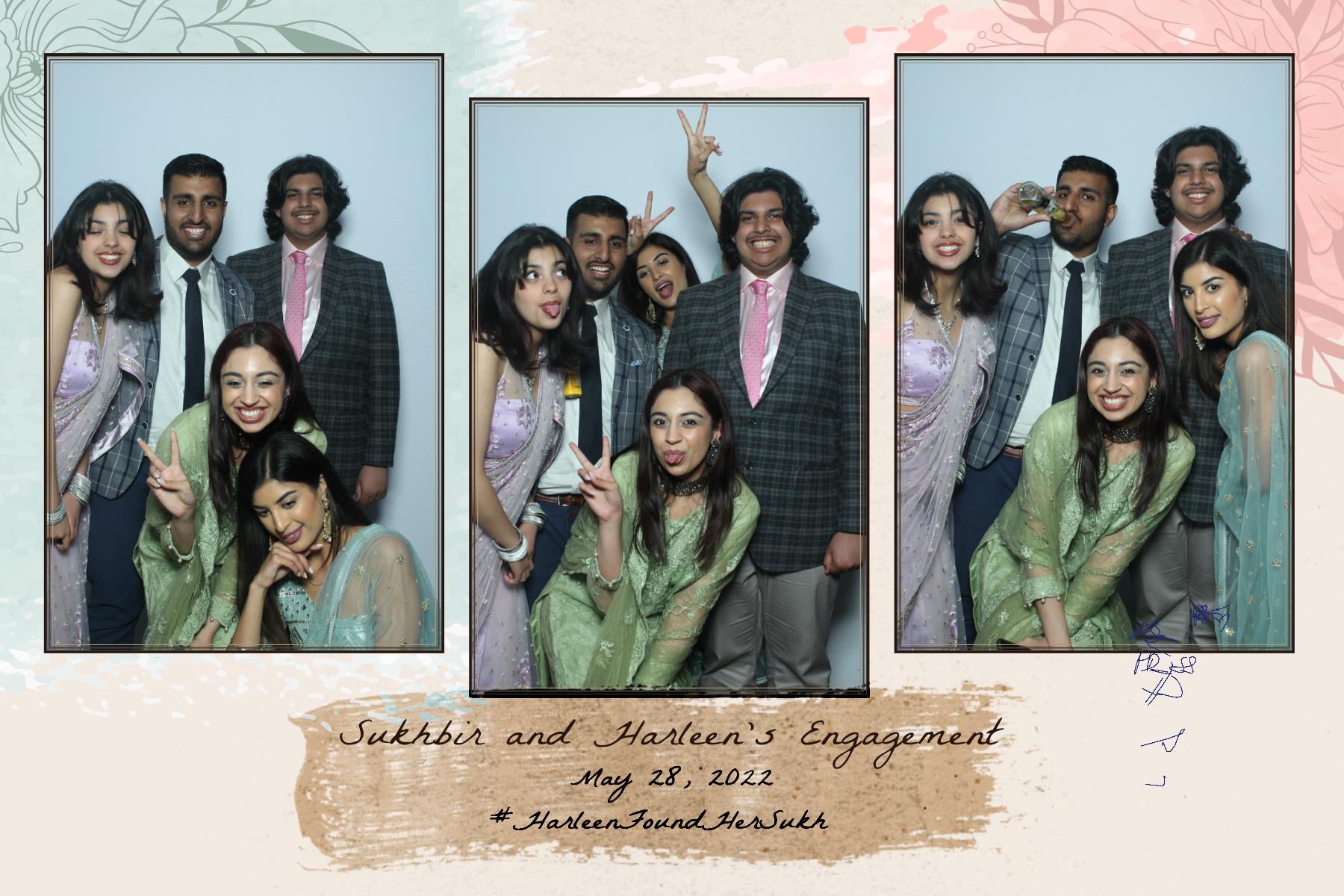 Sukhbir & Harleen's Engagement  | View more photos from the event at gallery.myselfiemirror.ca/u/romanmyselfiemirrorca/Sukhbir-Harleens-Engagement