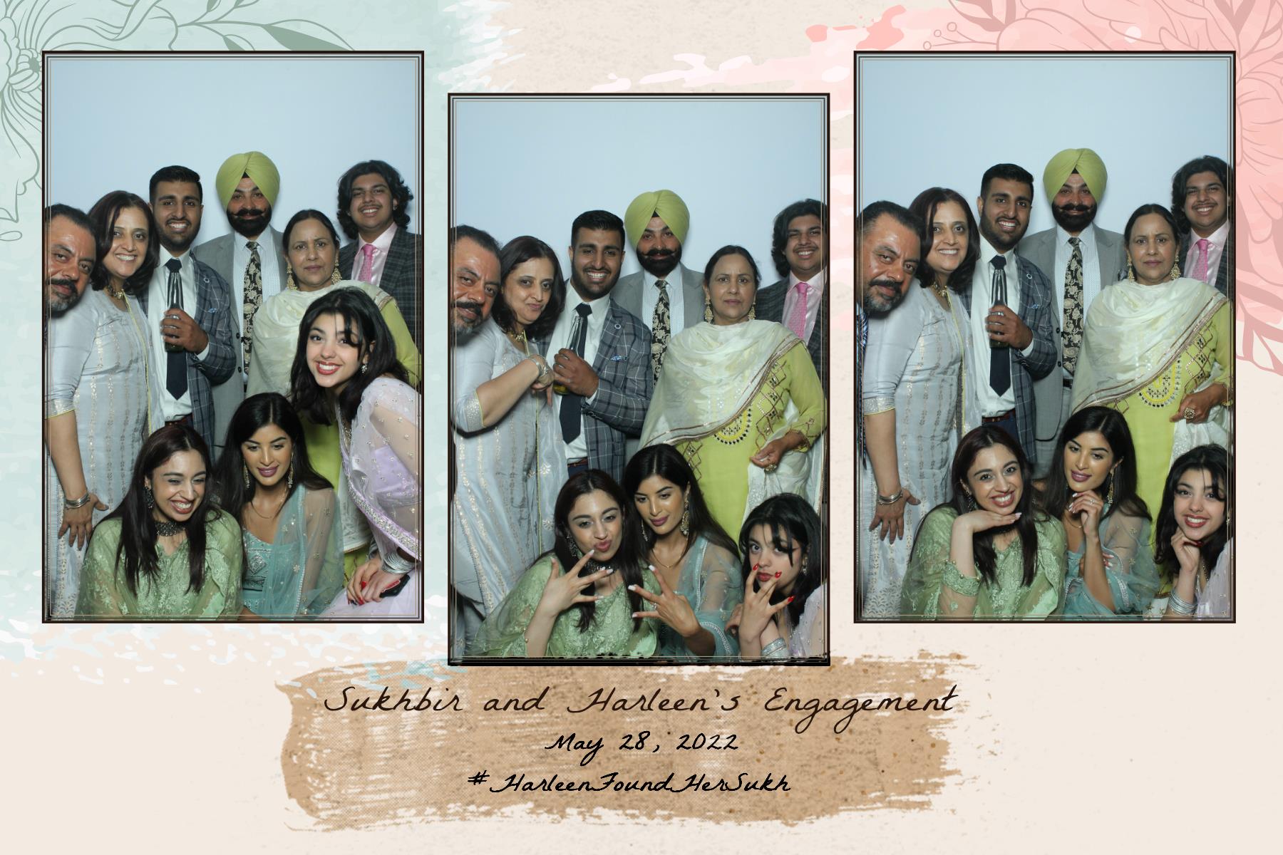 Sukhbir & Harleen's Engagement  | View more photos from the event at gallery.myselfiemirror.ca/u/romanmyselfiemirrorca/Sukhbir-Harleens-Engagement