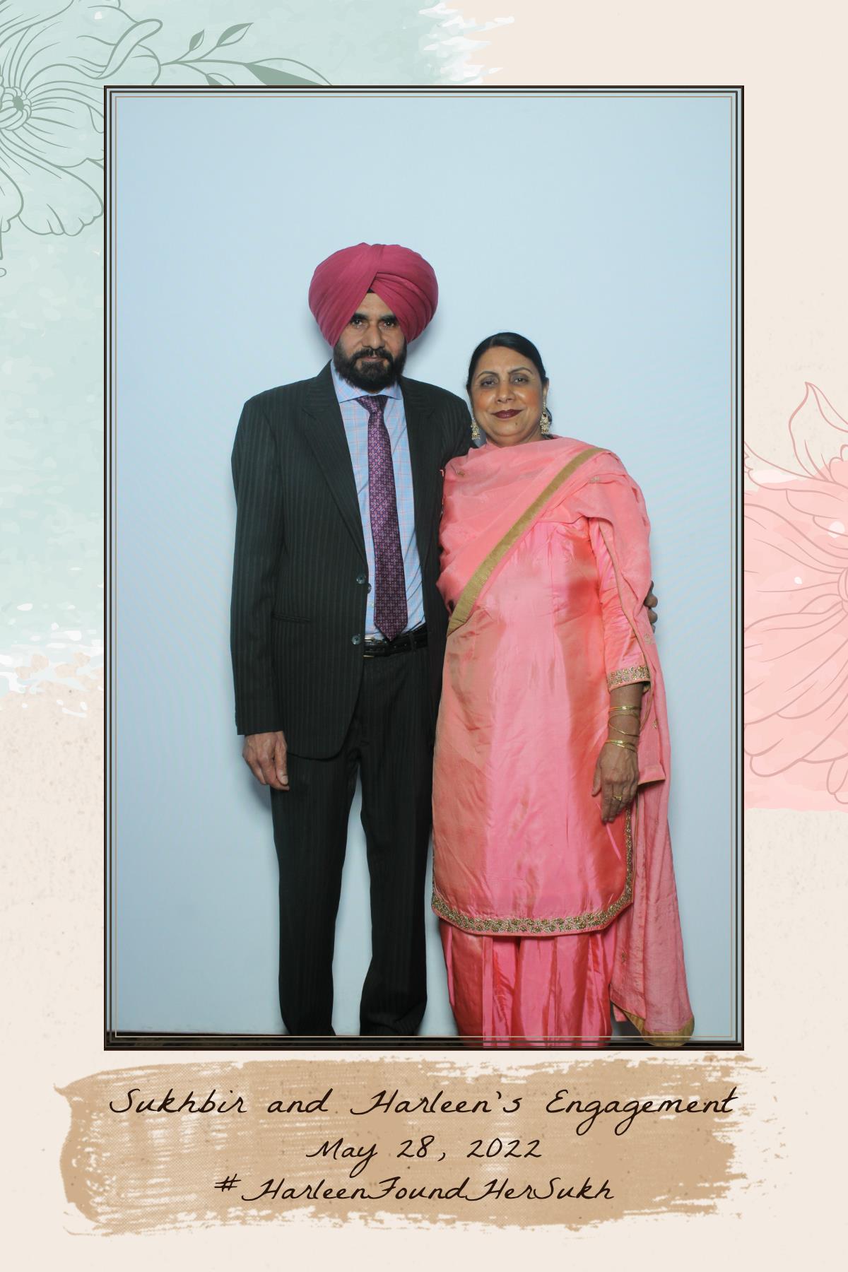 Sukhbir & Harleen's Engagement  | View more photos from the event at gallery.myselfiemirror.ca/u/romanmyselfiemirrorca/Sukhbir-Harleens-Engagement