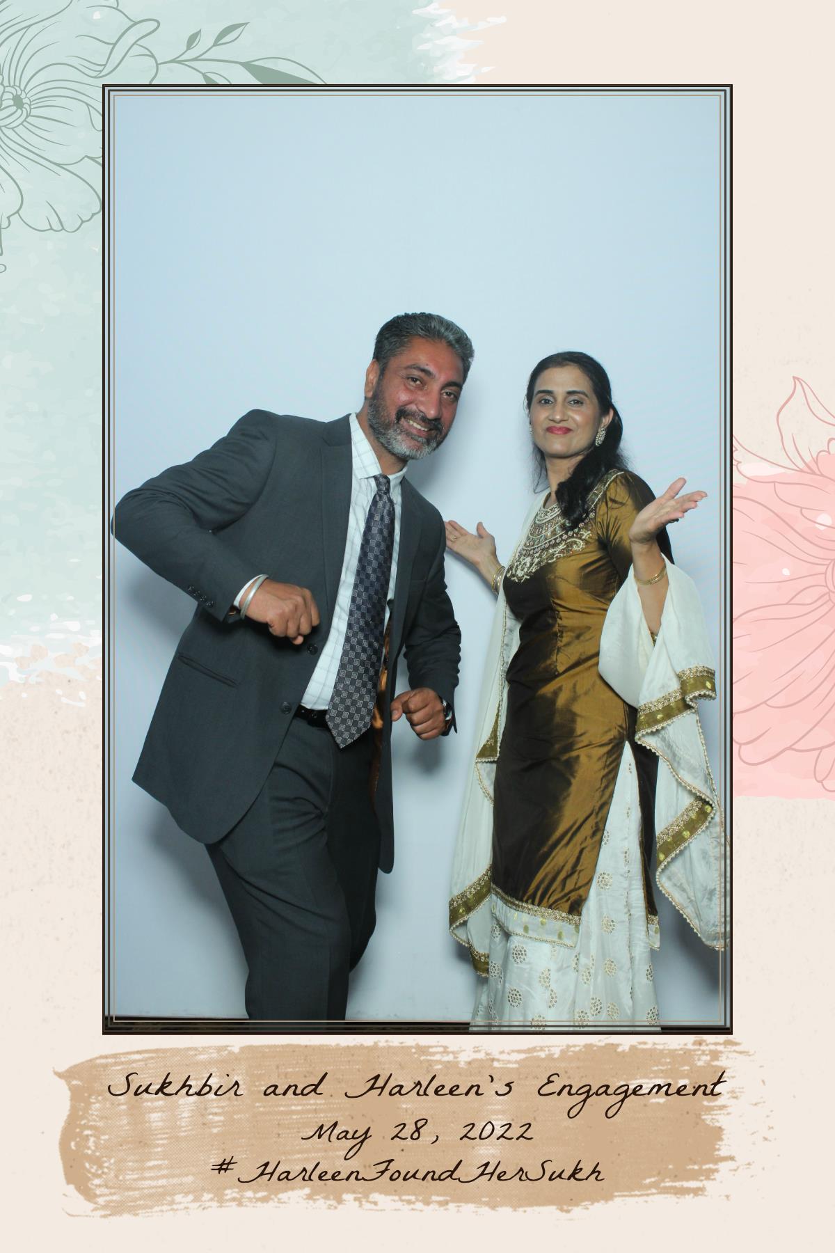 Sukhbir & Harleen's Engagement  | View more photos from the event at gallery.myselfiemirror.ca/u/romanmyselfiemirrorca/Sukhbir-Harleens-Engagement