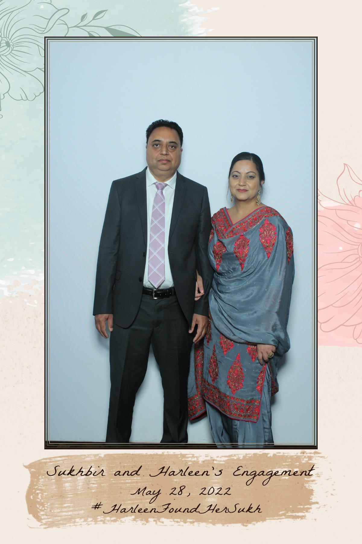 Sukhbir & Harleen's Engagement  | View more photos from the event at gallery.myselfiemirror.ca/u/romanmyselfiemirrorca/Sukhbir-Harleens-Engagement