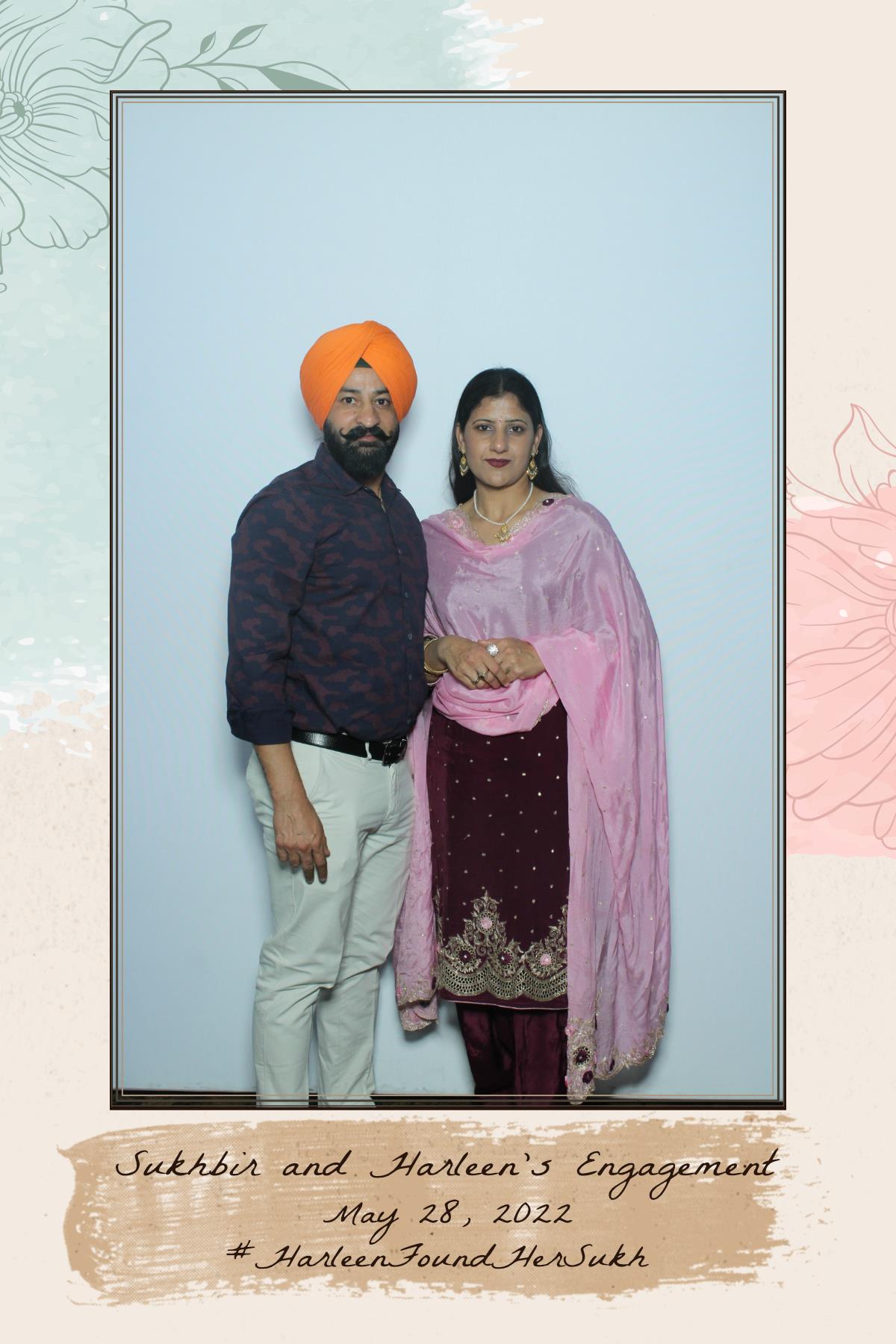 Sukhbir & Harleen's Engagement  | View more photos from the event at gallery.myselfiemirror.ca/u/romanmyselfiemirrorca/Sukhbir-Harleens-Engagement