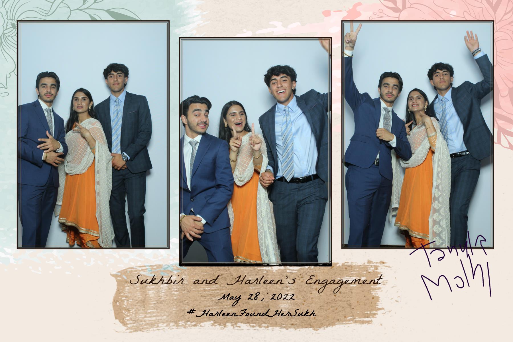 Sukhbir & Harleen's Engagement  | View more photos from the event at gallery.myselfiemirror.ca/u/romanmyselfiemirrorca/Sukhbir-Harleens-Engagement