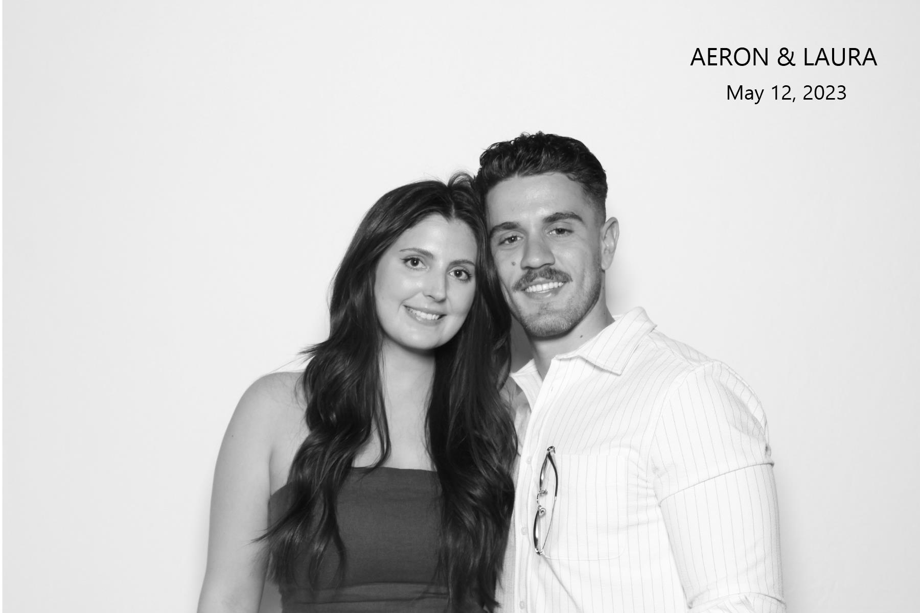 Aeron & Laura | View more photos from the event at gallery.myselfiemirror.ca/u/romanmyselfiemirrorca/Aeron-Laura