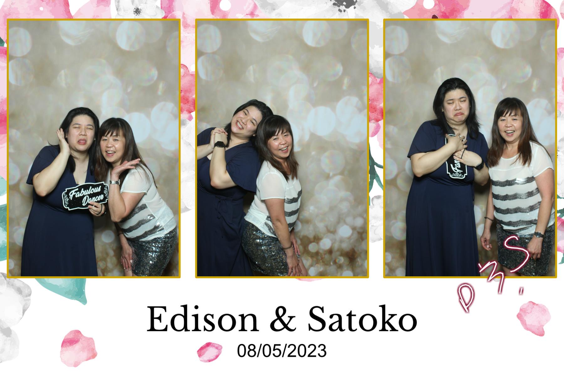 Edison & Satoko | View more photos from the event at gallery.myselfiemirror.ca/u/romanmyselfiemirrorca/Edison-Satoko