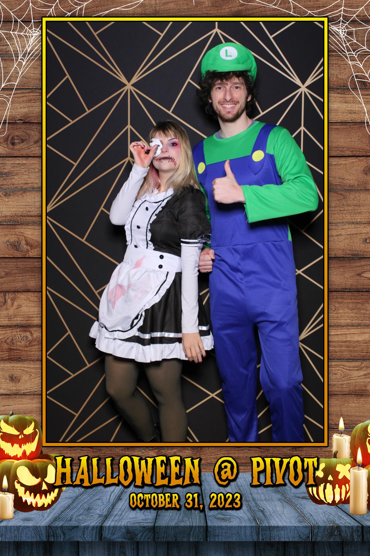 Halloween @ Pivot Apartments | View more photos from the event at gallery.myselfiemirror.ca/u/romanmyselfiemirrorca/Halloween-Pivot-Apartments